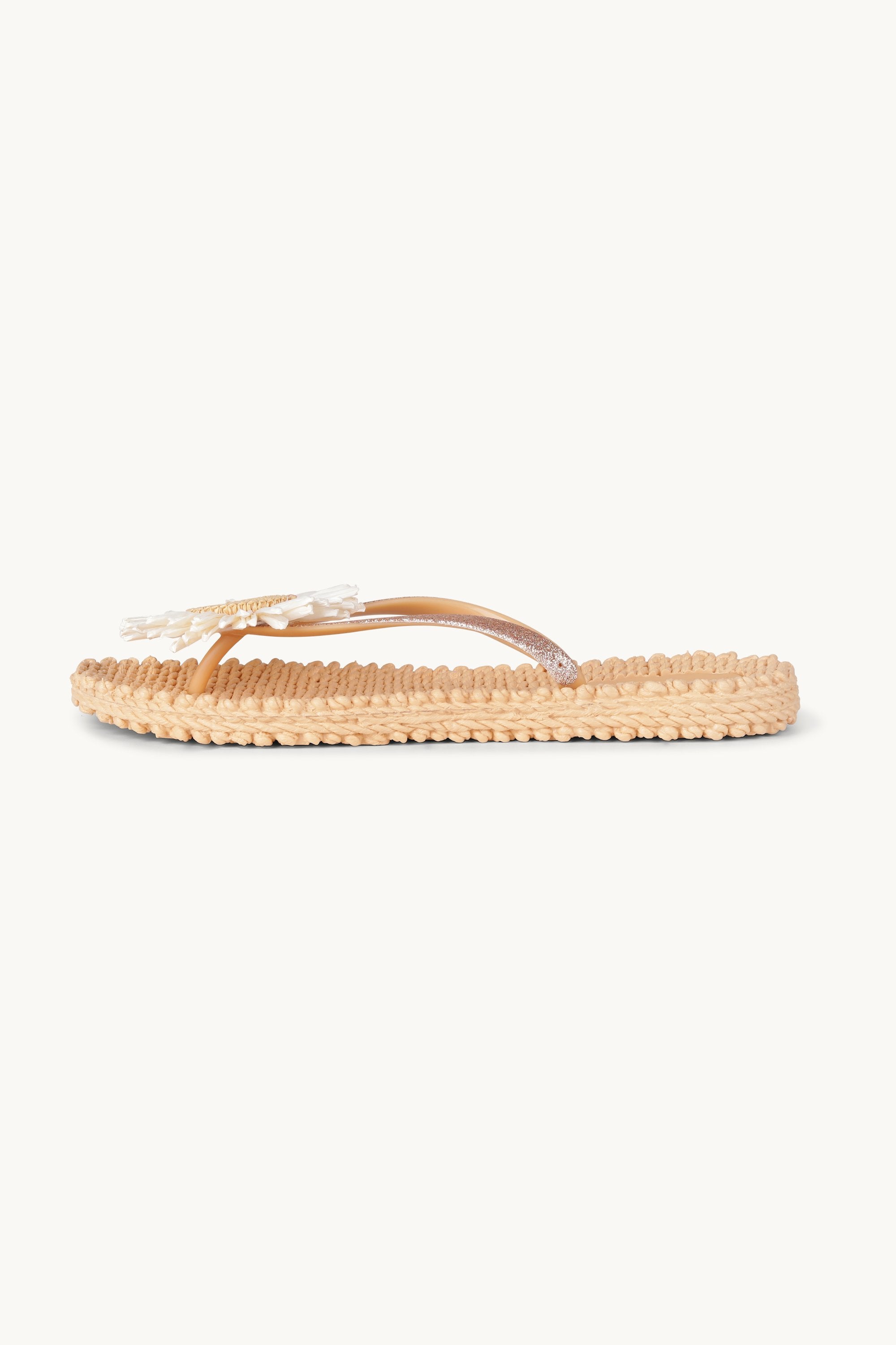 Flip-flops Blomst - Beige