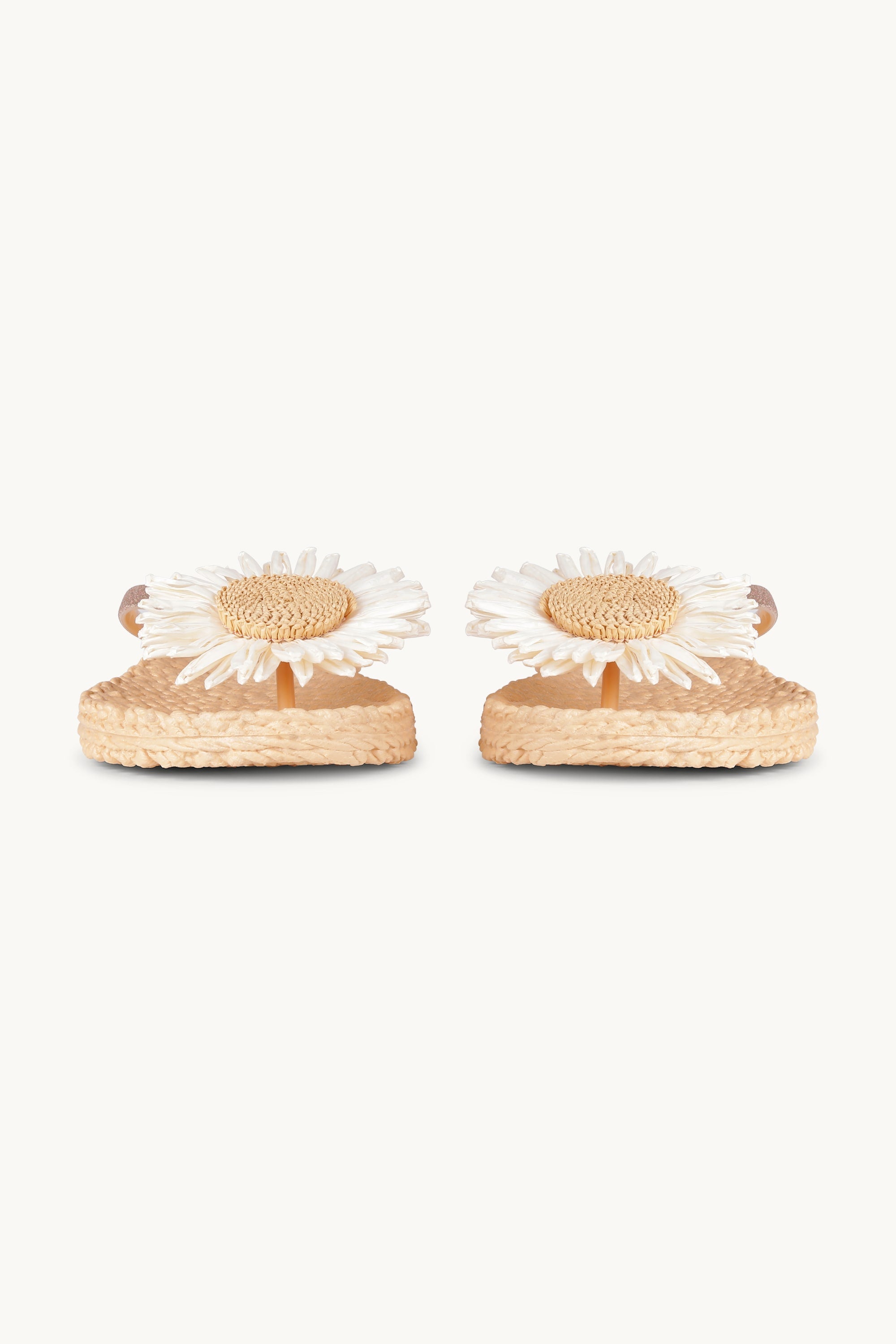 Flip-flops Blomst - Beige