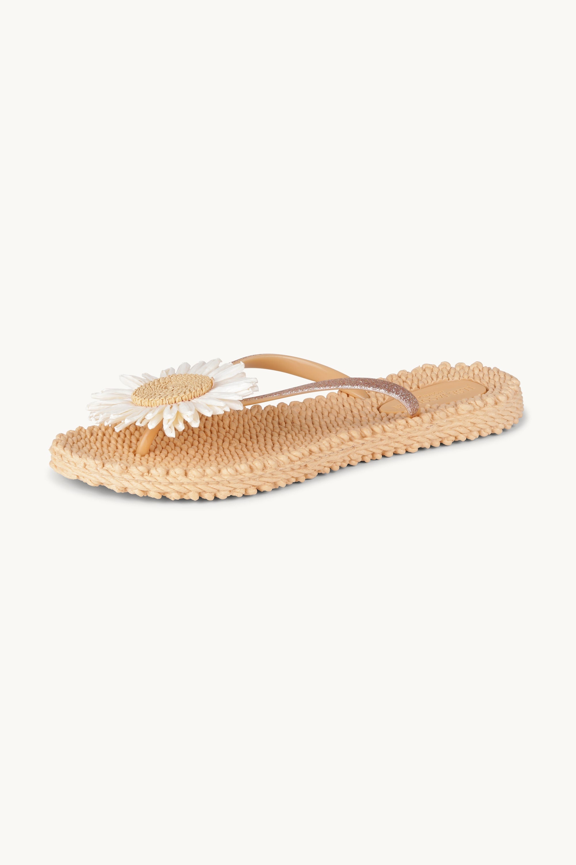 Flip-flops Blomst - Beige