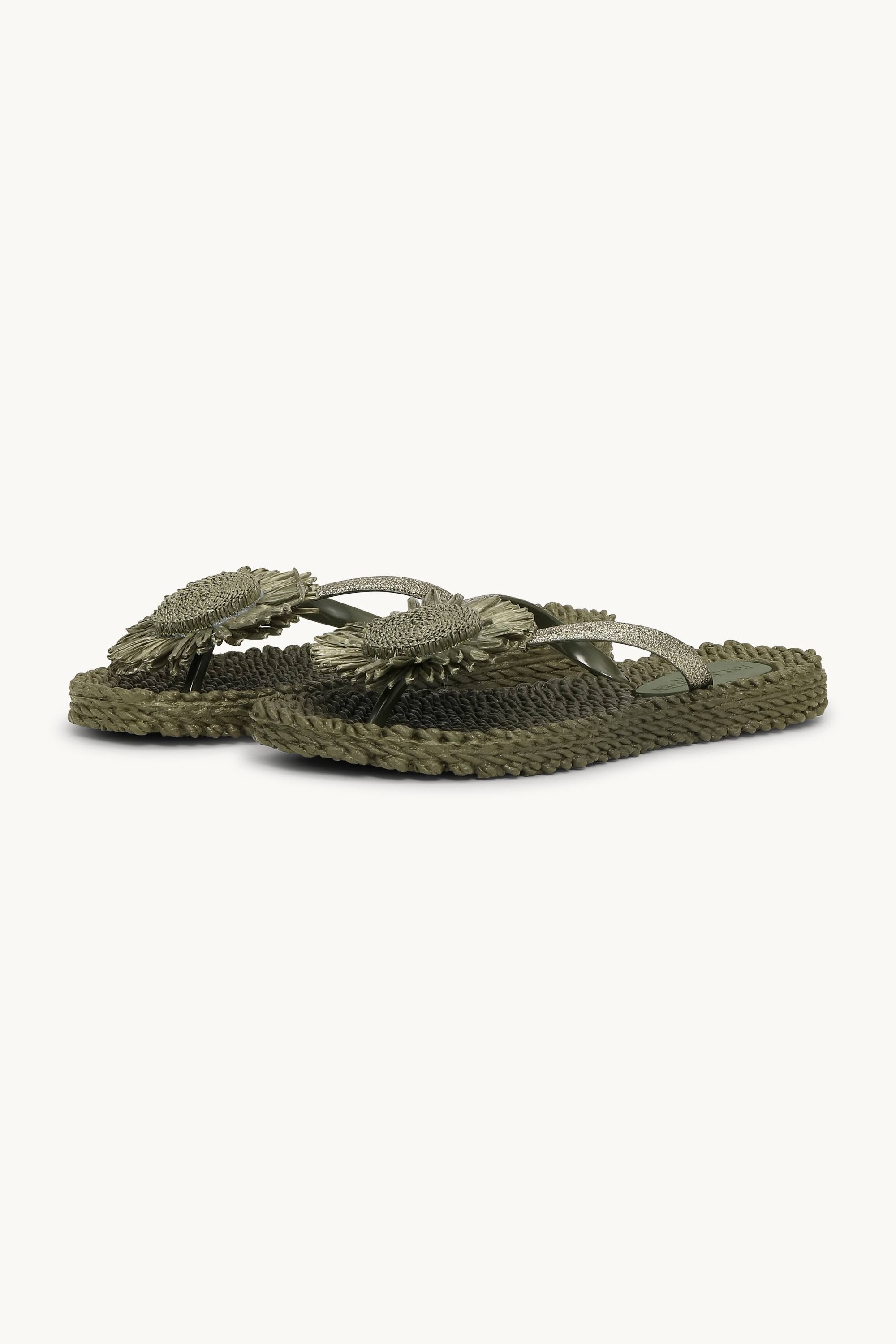 Flip-flops Blomst - Army