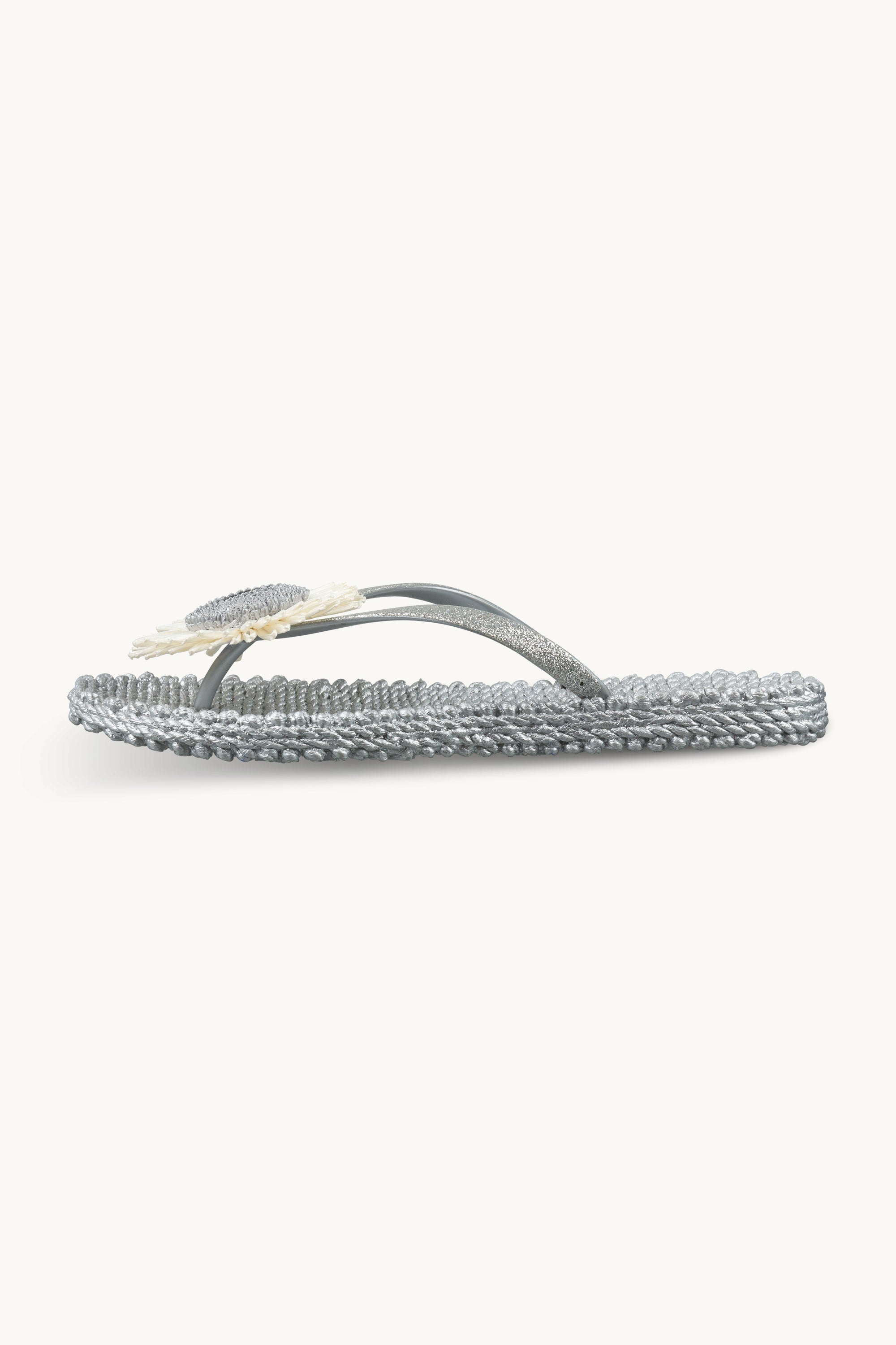 Flip-flops Blomst - Silver