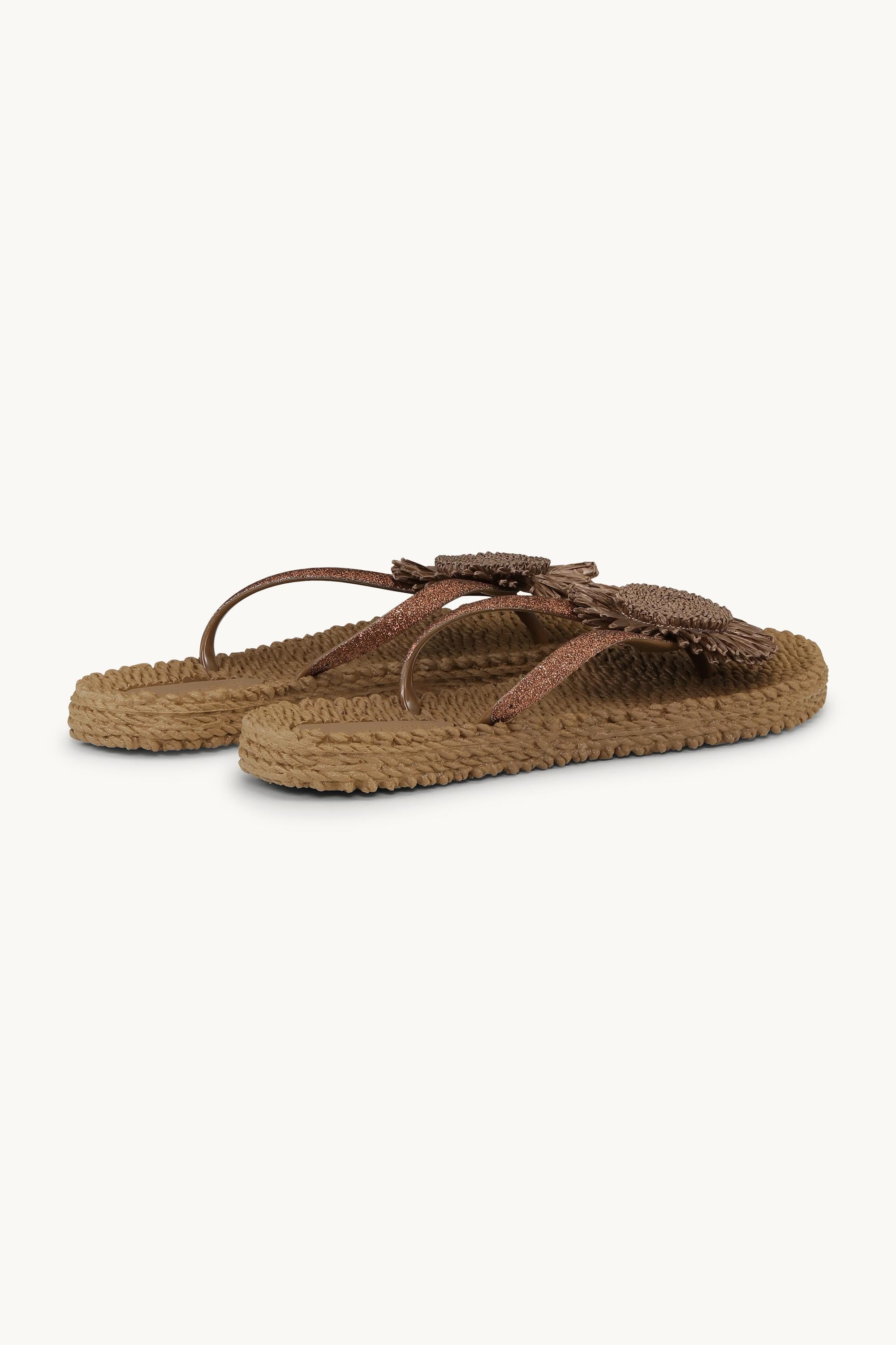 Flip-flops Blomst - Mocca