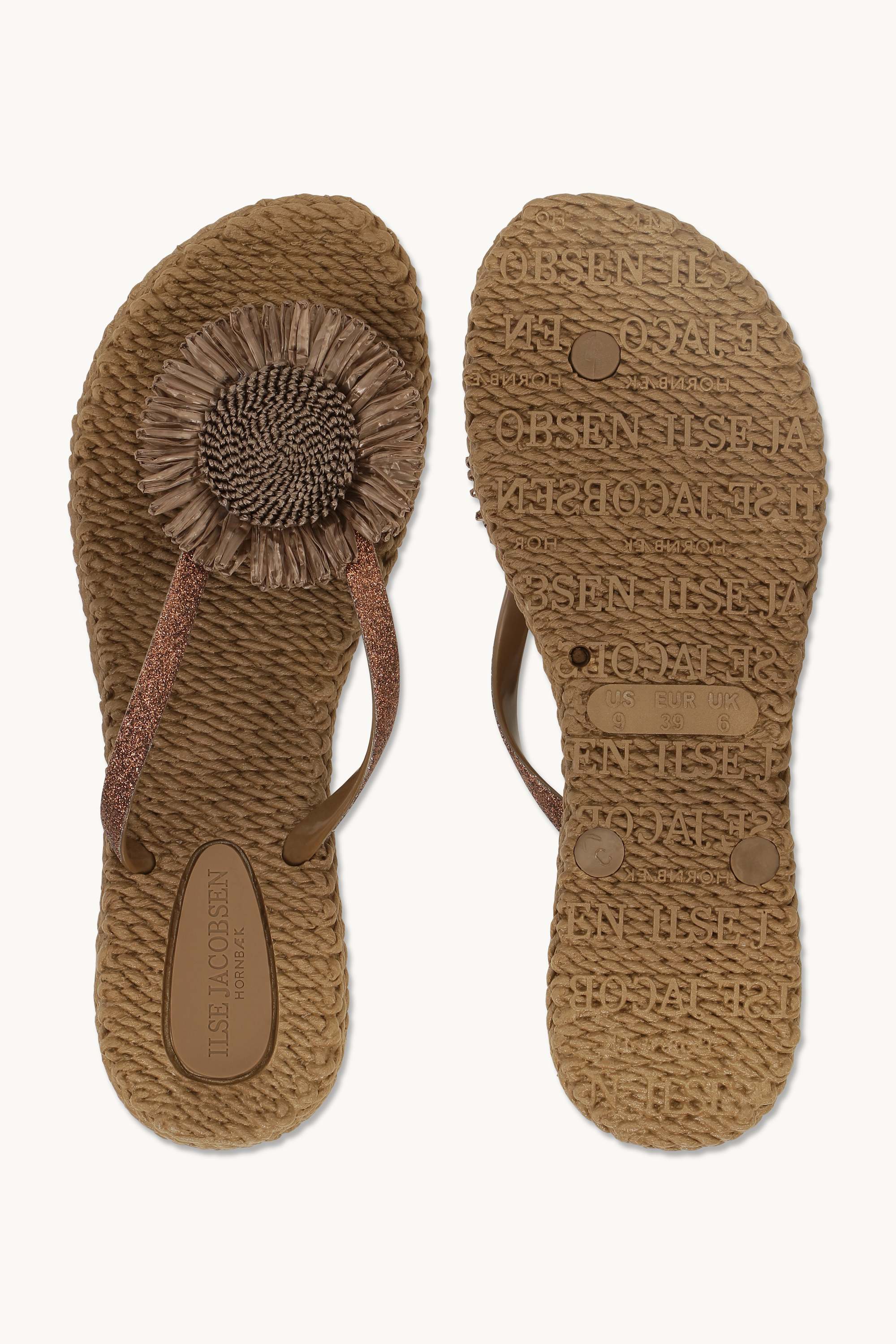 Flip-flops Blomst - Mocca