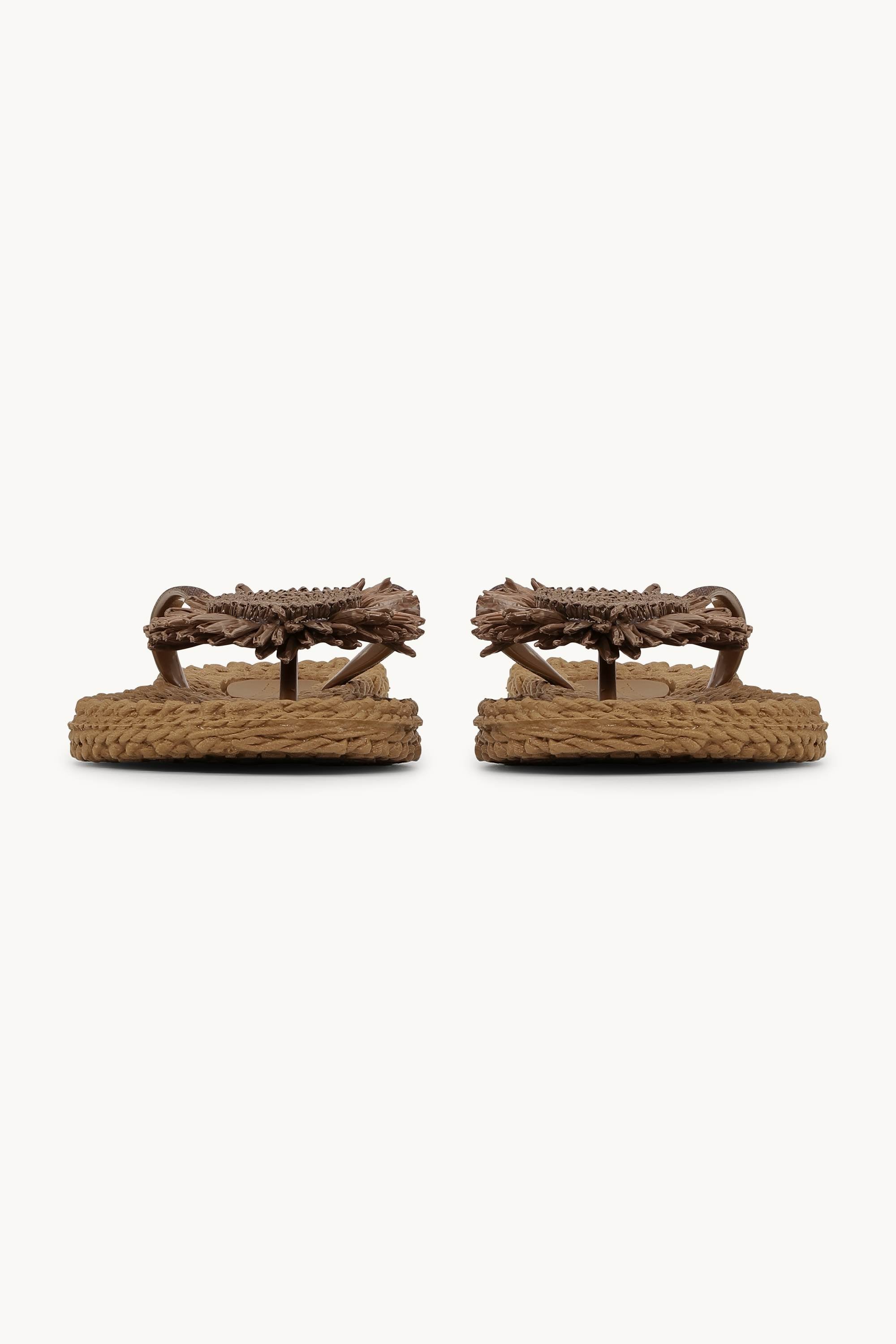 Flip-flops Blomst - Mocca