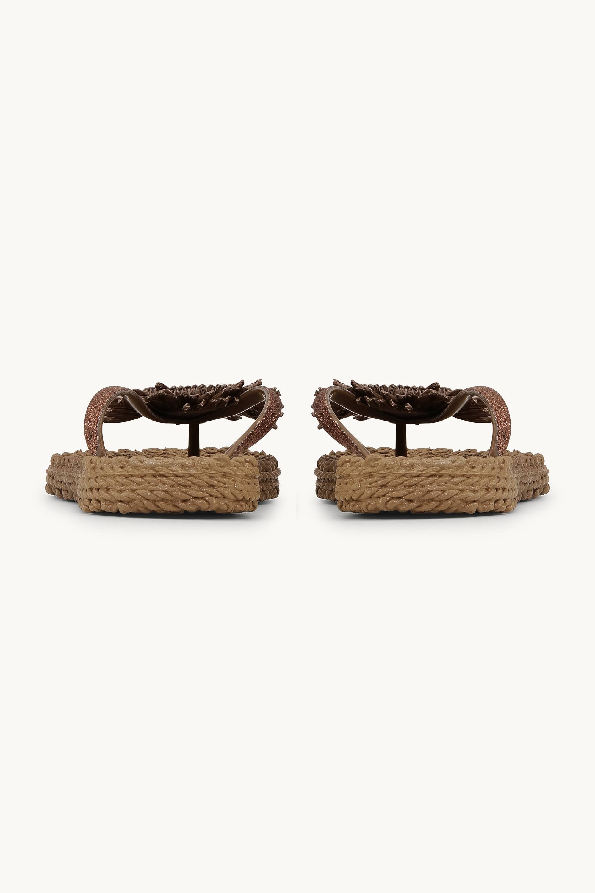 Flip-flops Blomst - Mocca