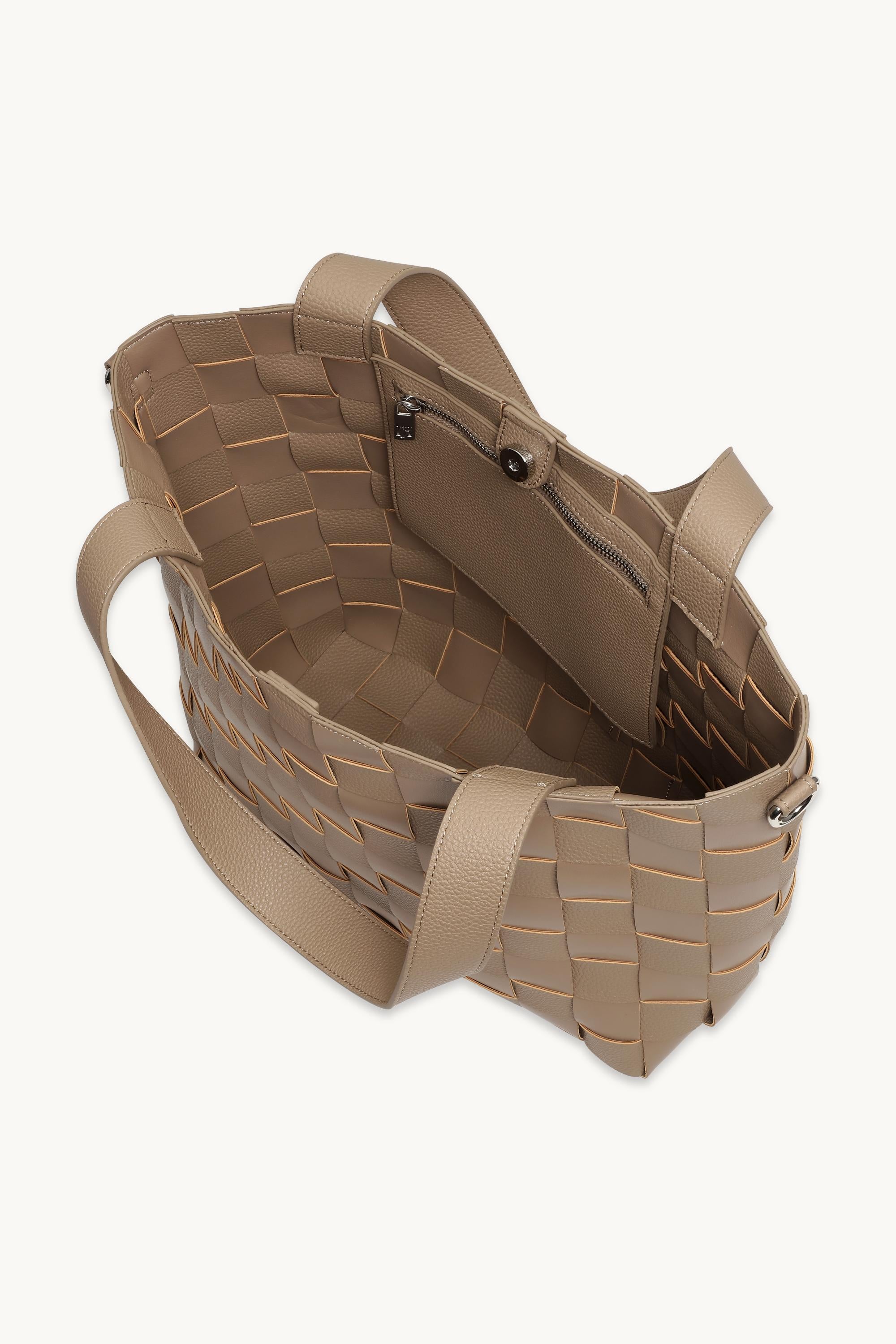 Crossbody Shopper Veske - Greige