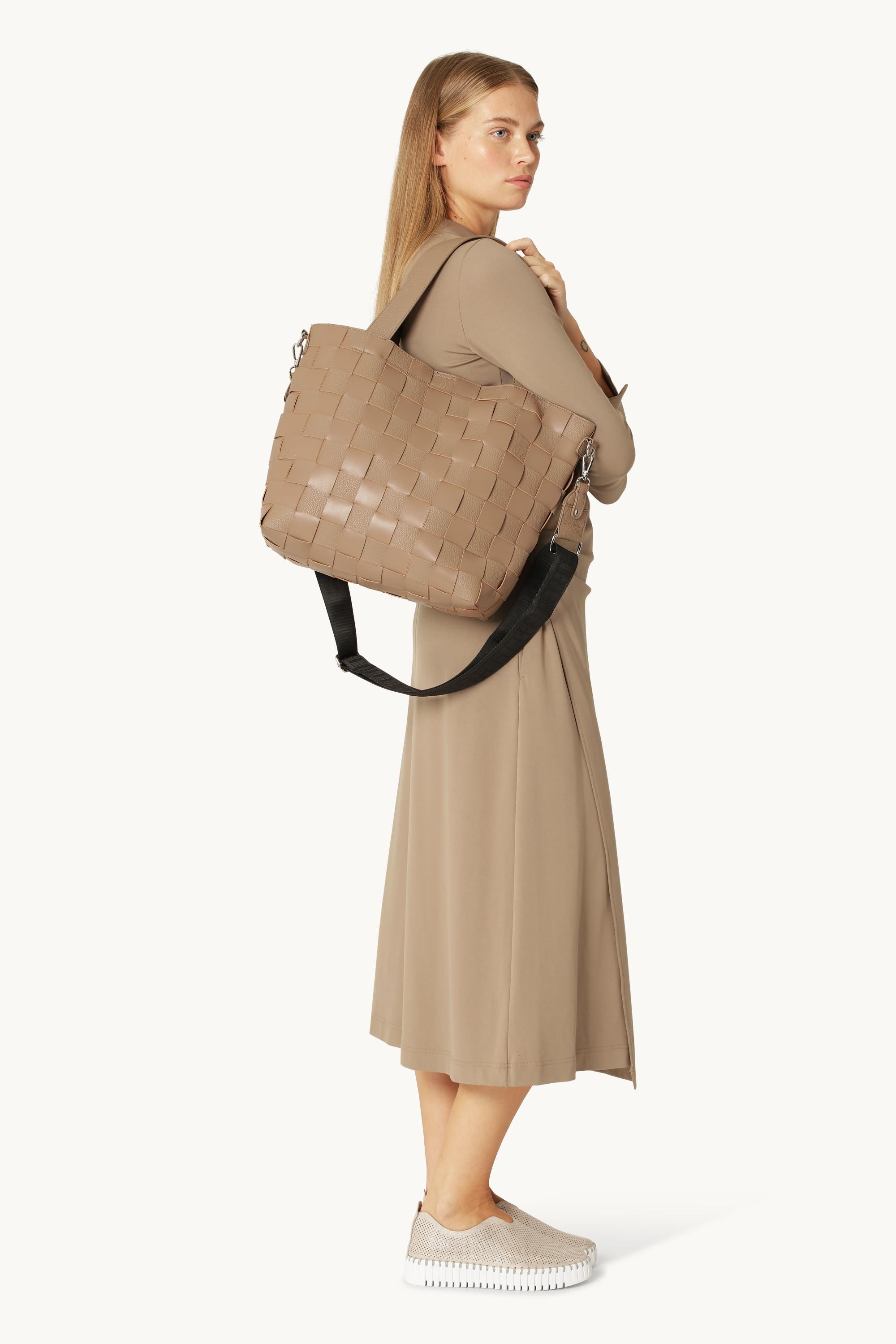 Crossbody Shopper Veske - Greige