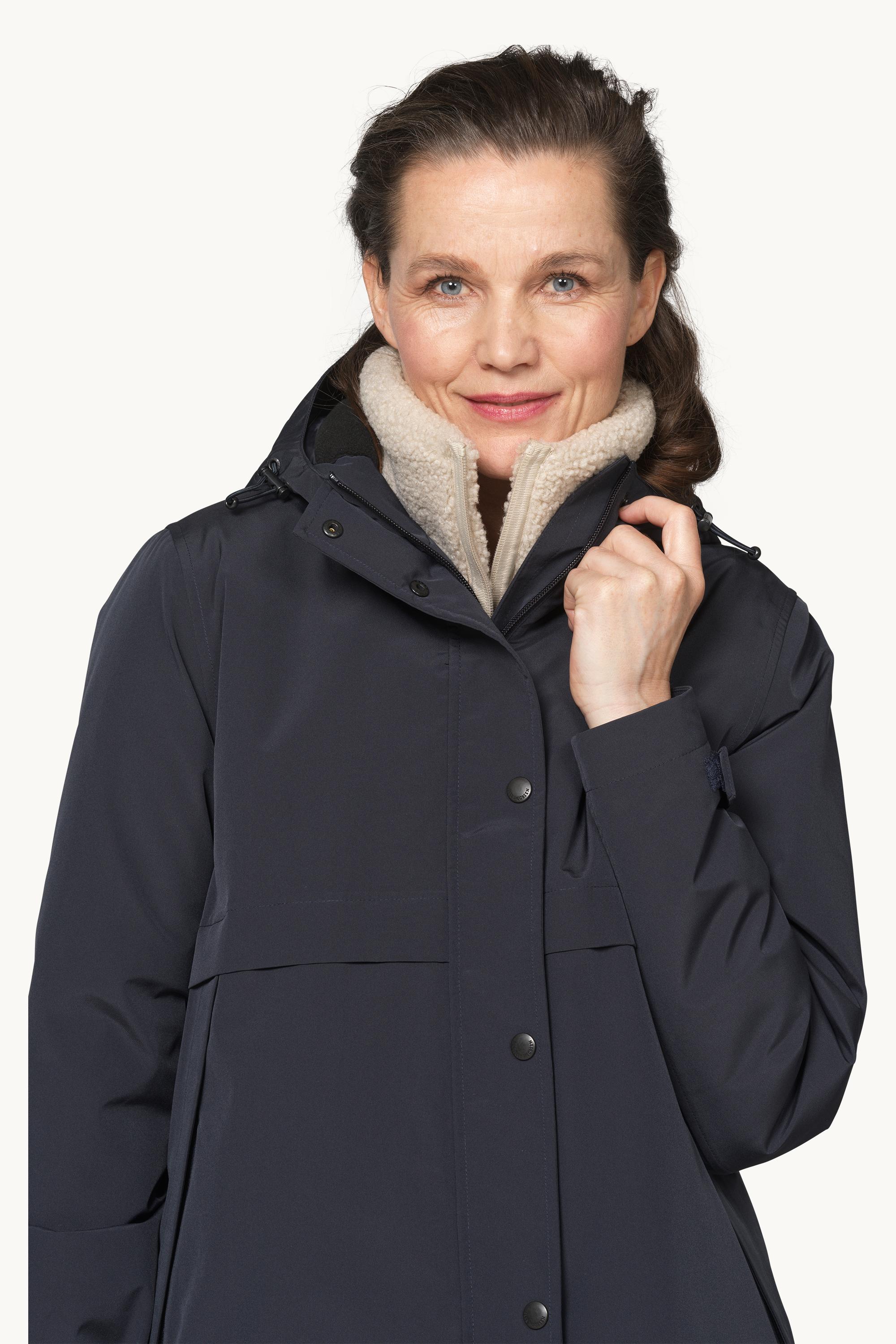 Padded Raincoat - Dark Indigo