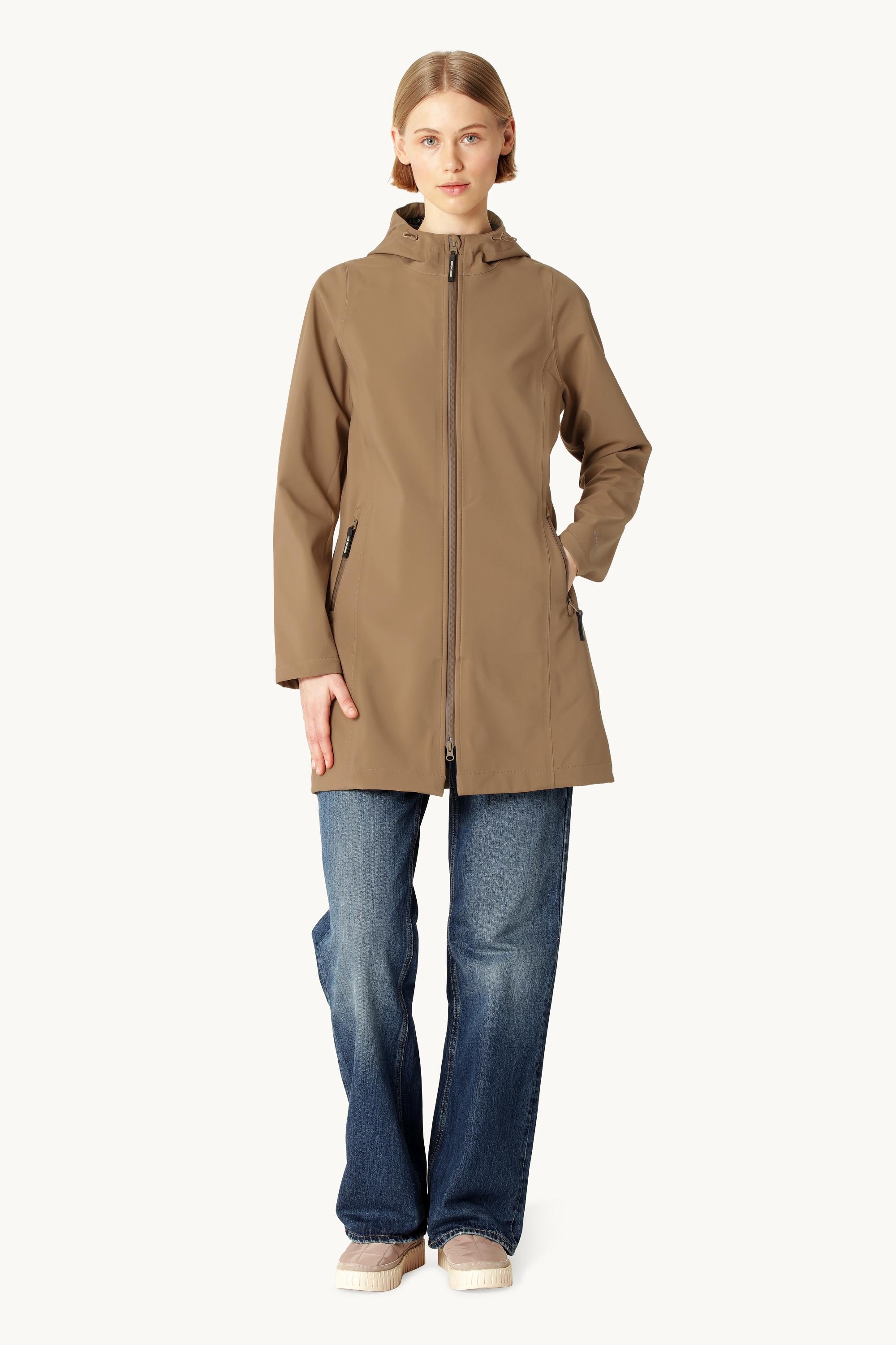 Softshell Regnkåpe - Mocca