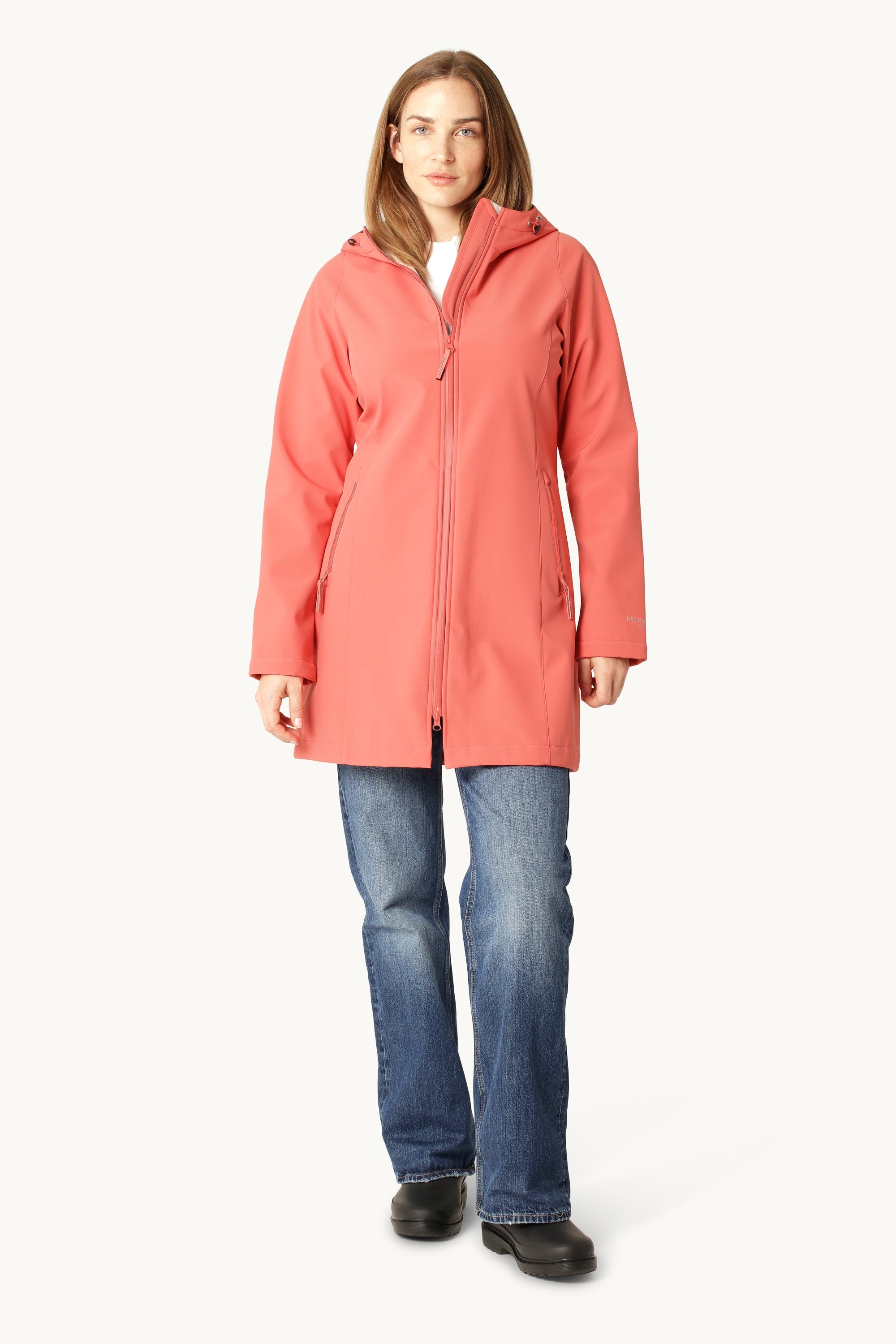Softshell Regnjakke - Spiced Coral