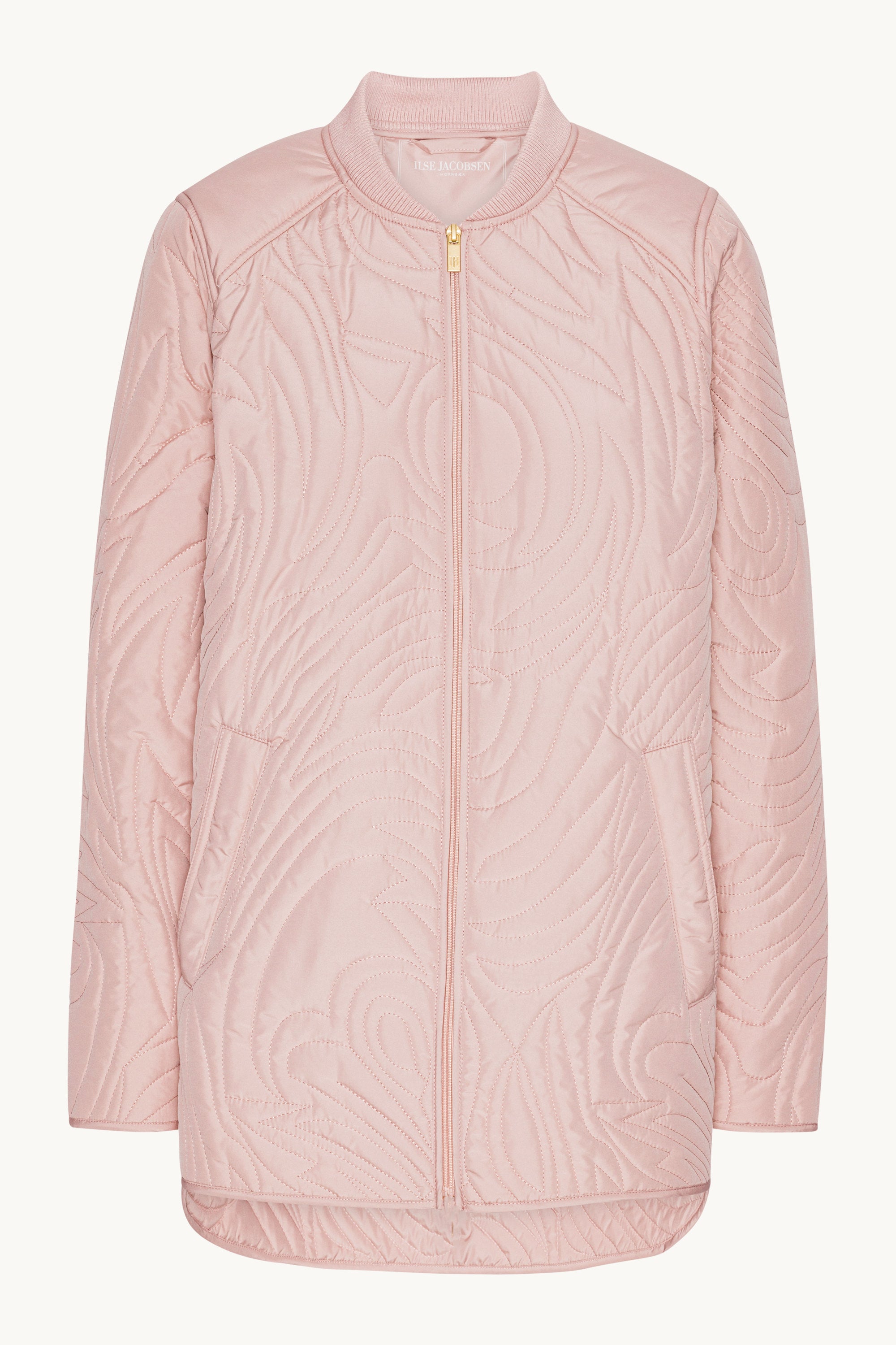 Kort Quiltet Jakke - Peachskin