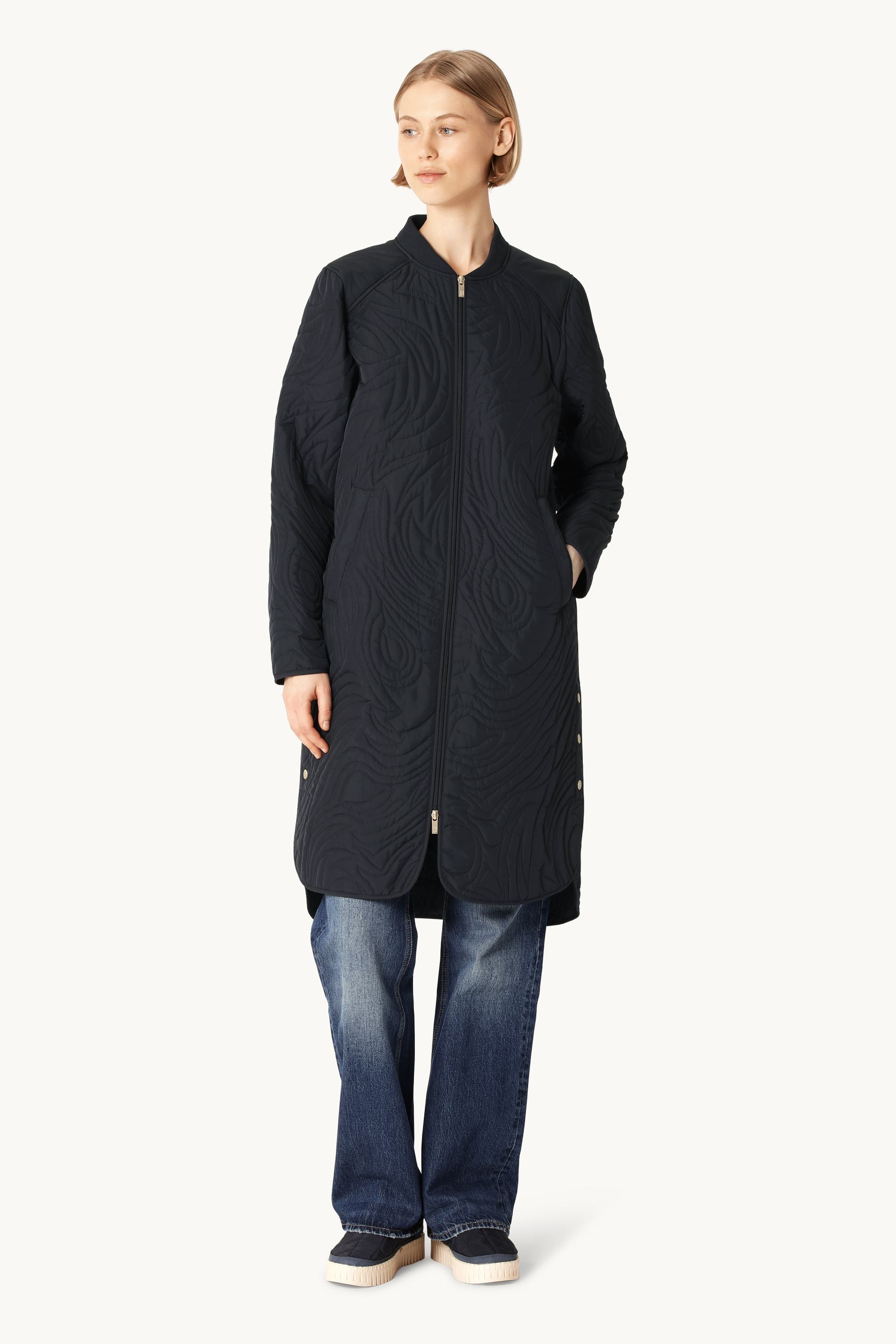 Quiltet Jakke - Dark Indigo
