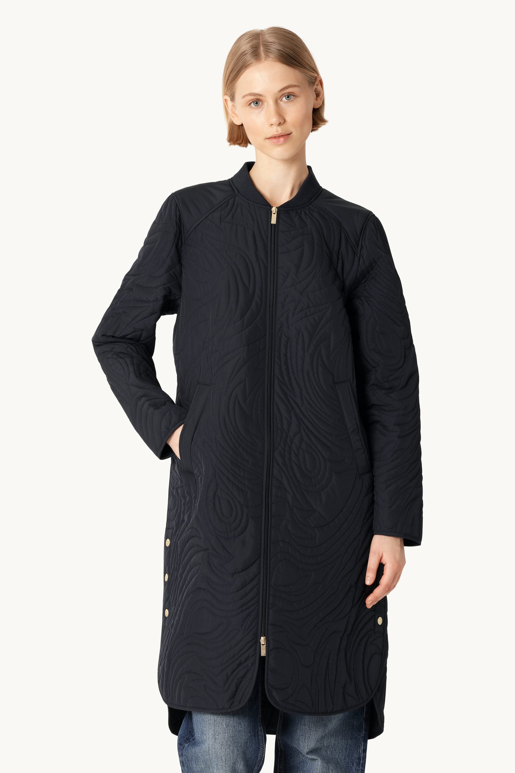 Quiltet Jakke - Dark Indigo