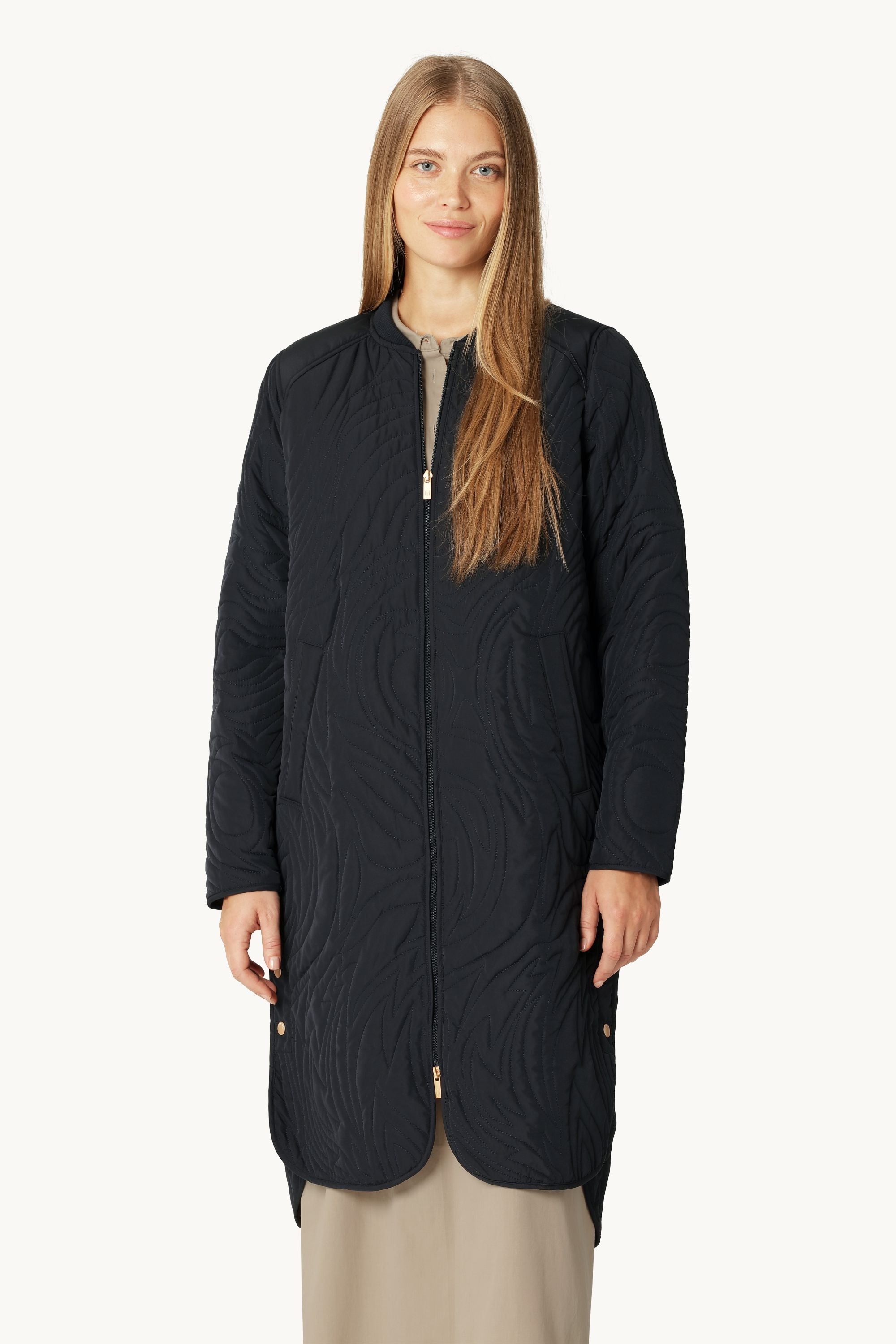 Quiltet Jakke - Dark Indigo