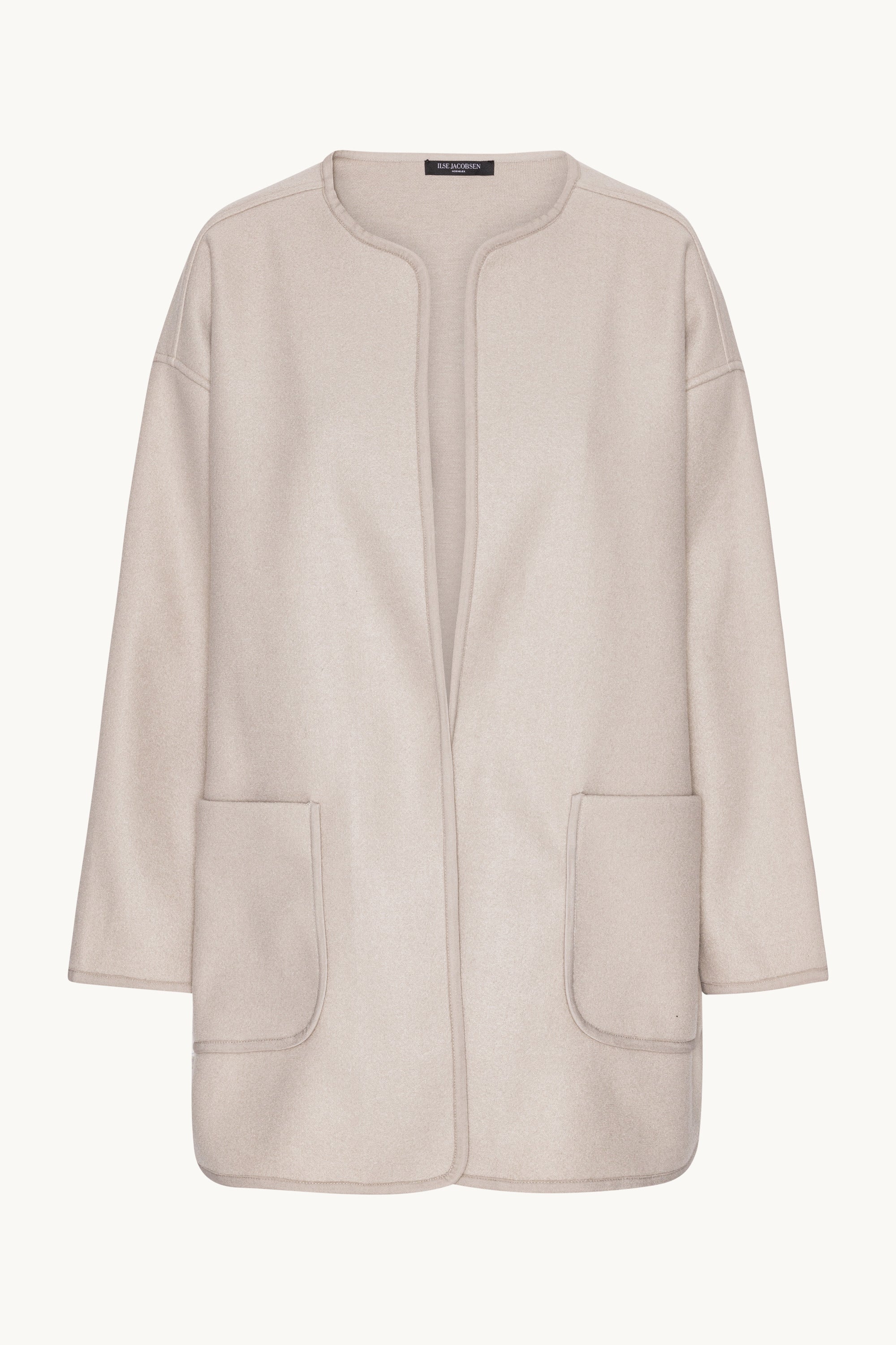 Følt Casual Jakke - White Pepper
