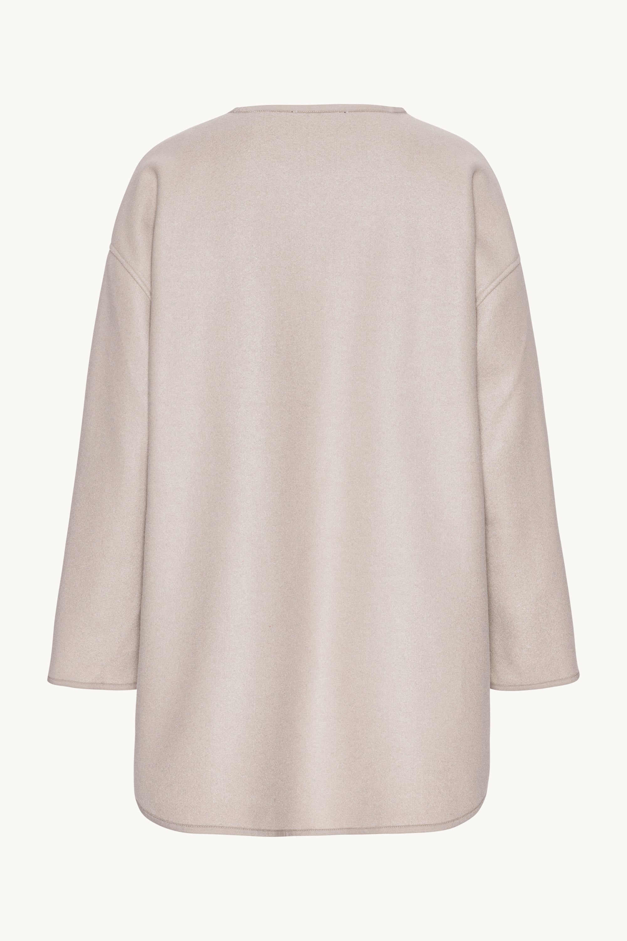 Følt Casual Jakke - White Pepper