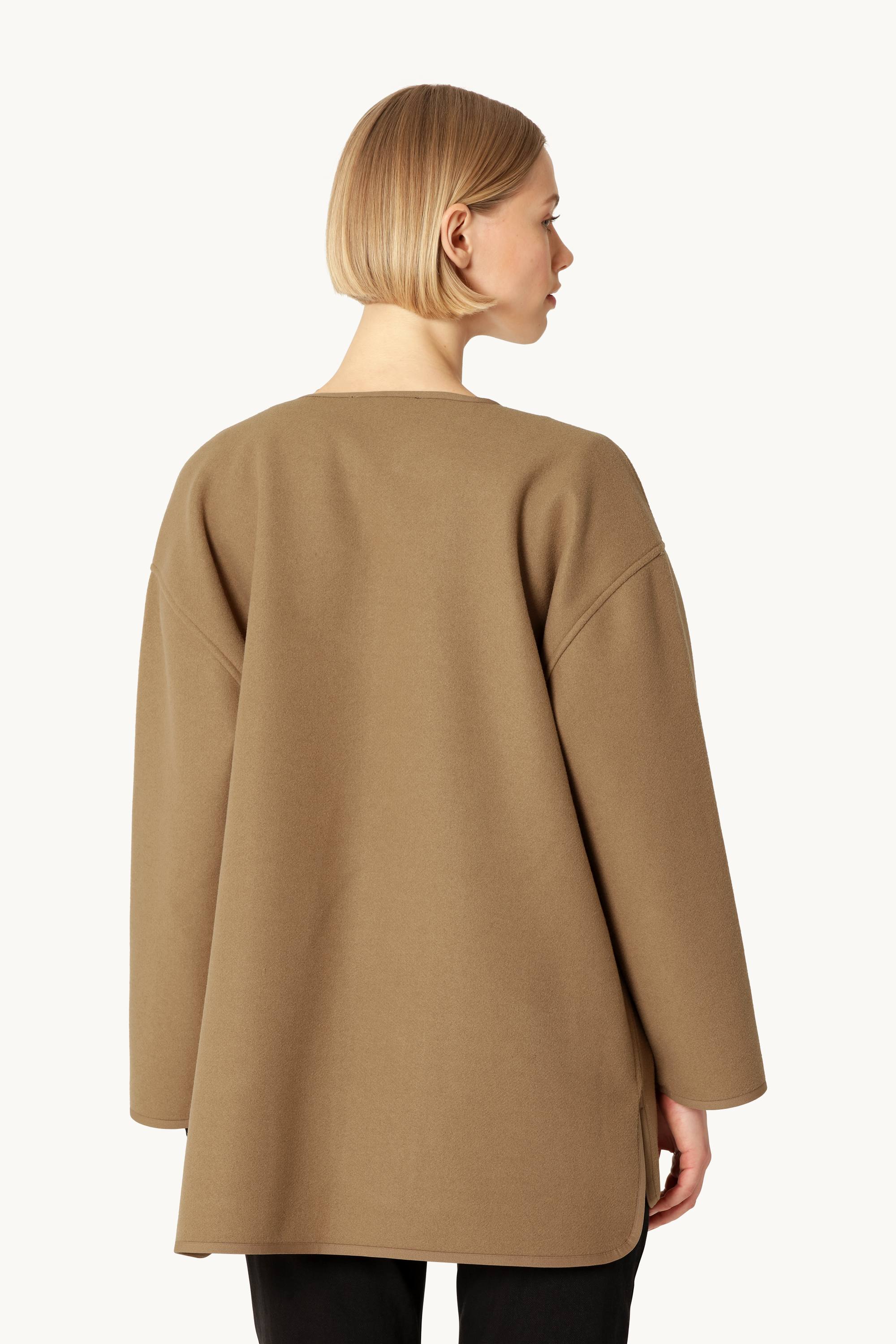 Følt Casual Jakke - Mocca