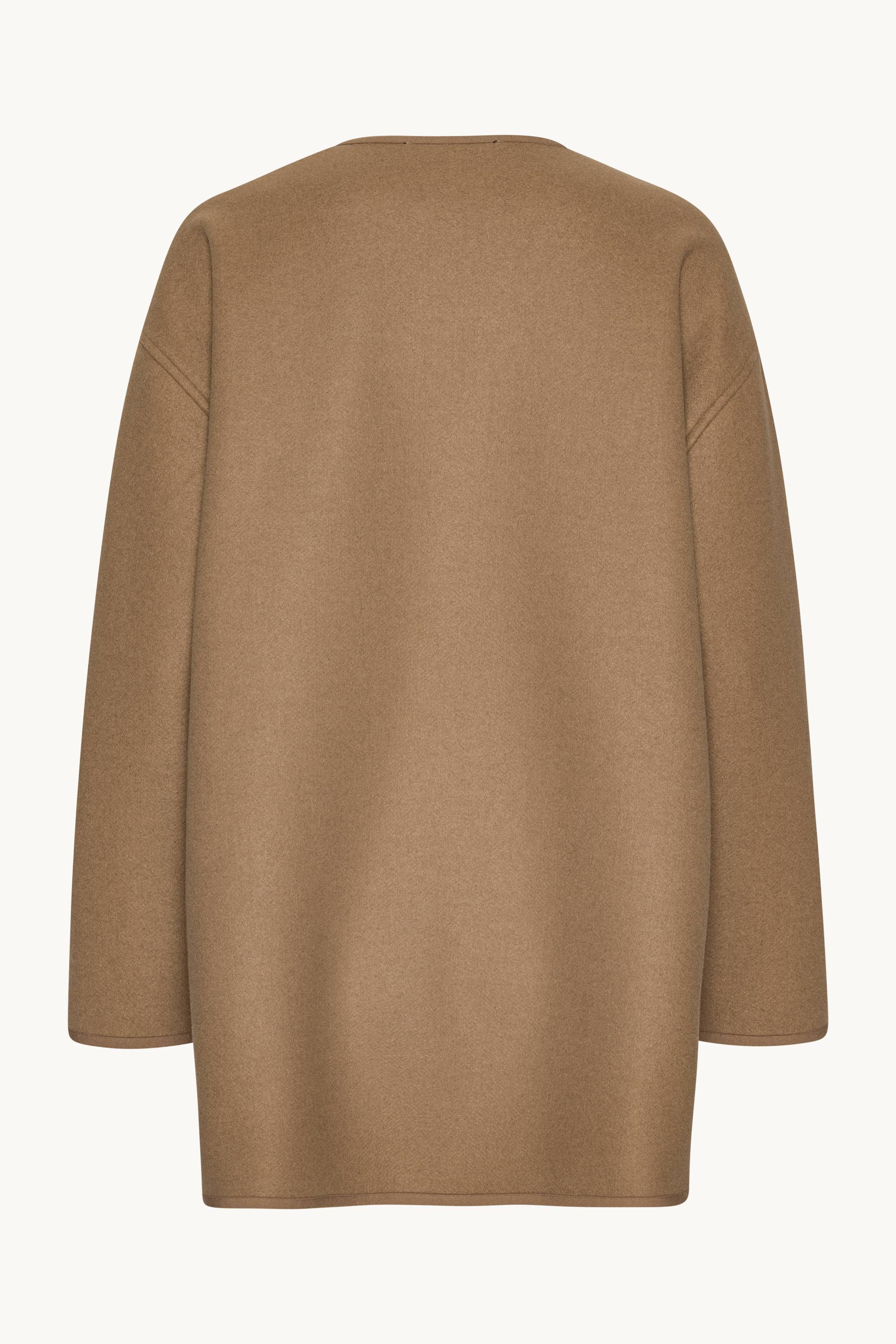 Følt Casual Jakke - Mocca