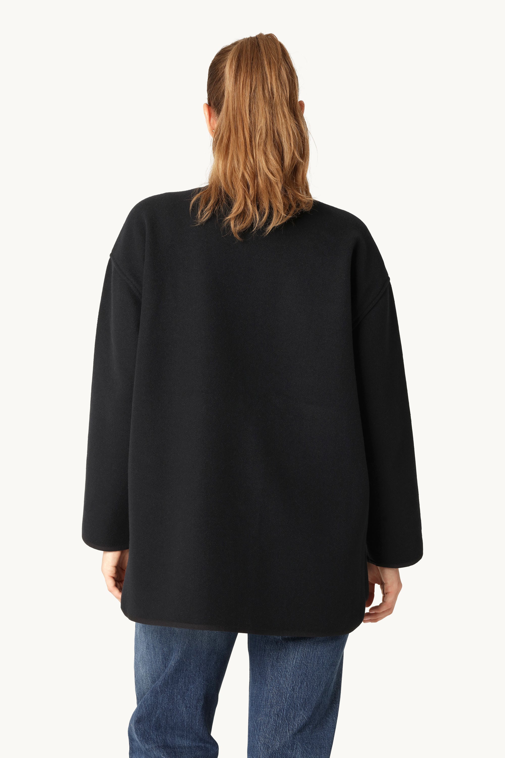 Følt Casual Jakke - Dark Indigo