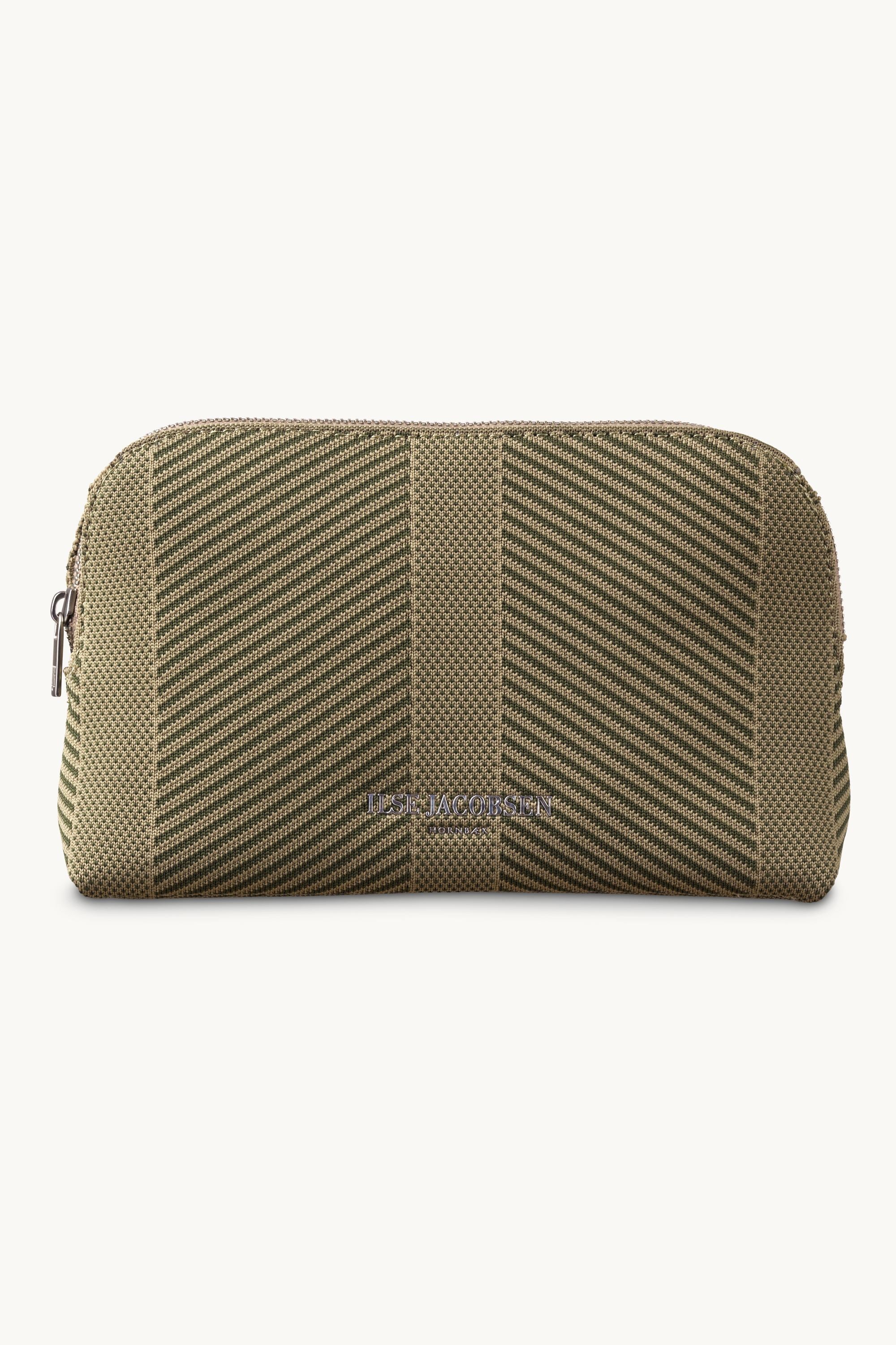 Knitted Makeup Bag - Greige Sphagnum