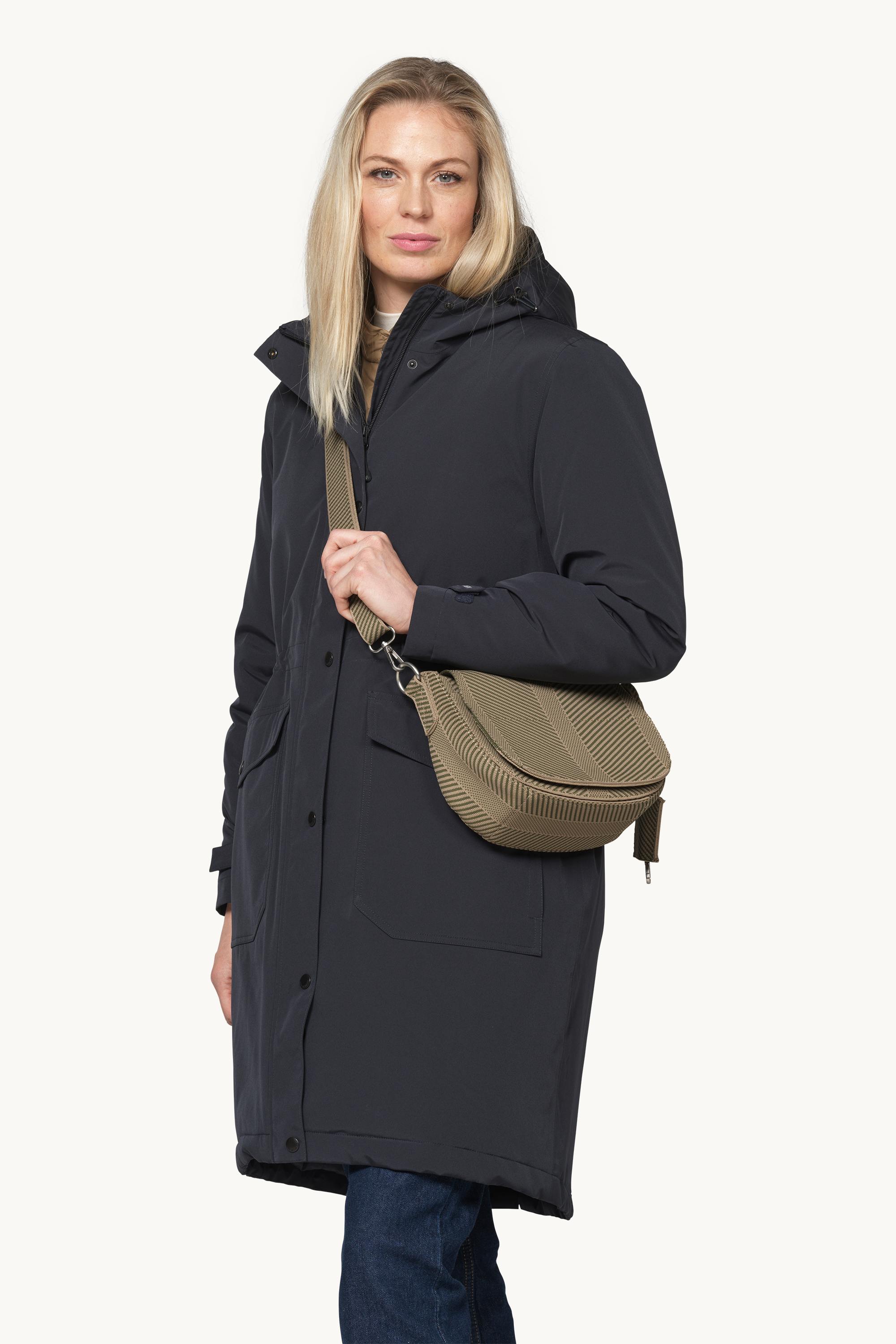 Knitted Crossbody Bag - Greige Dark Olive