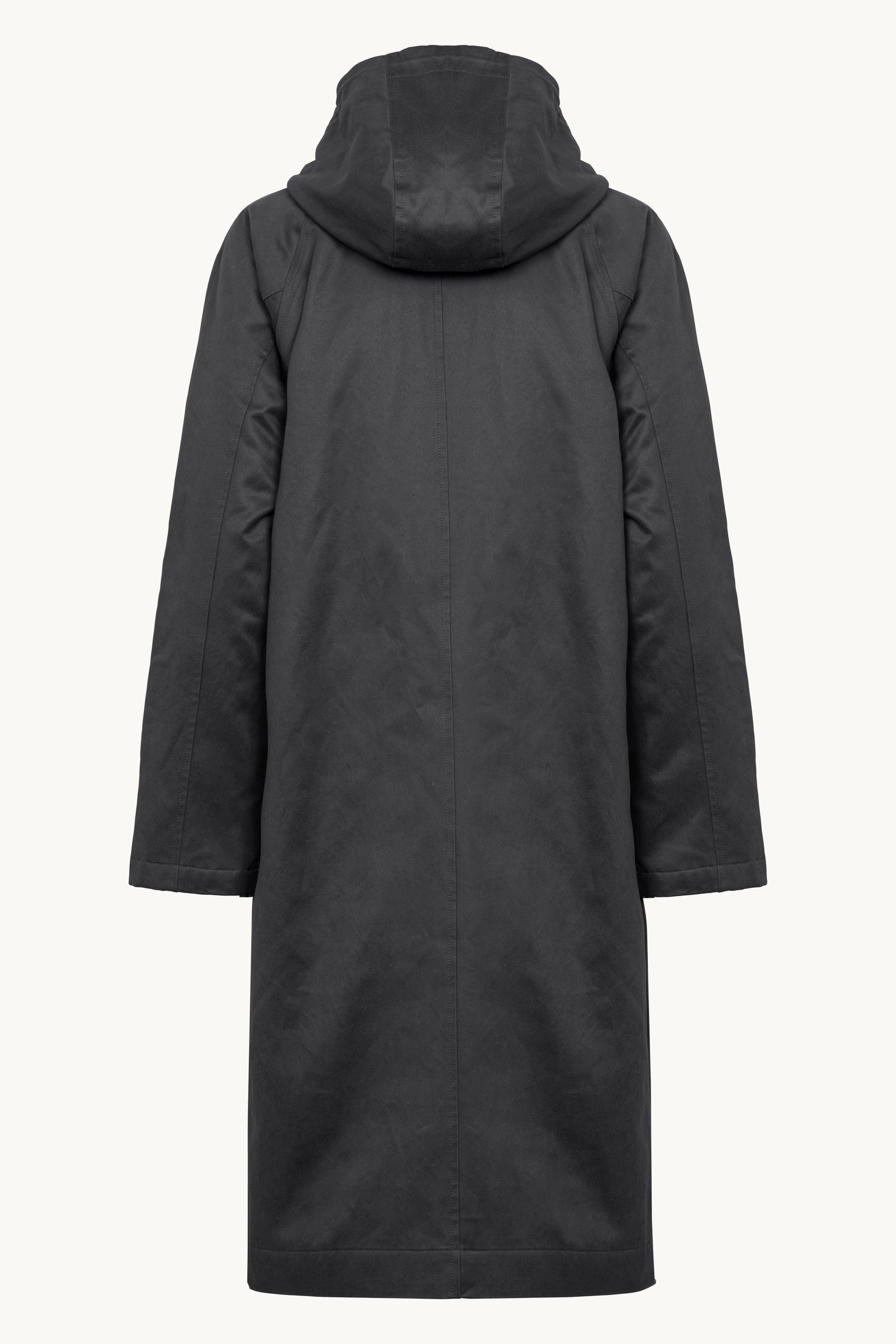 Padded Coat - Dark Brown Check