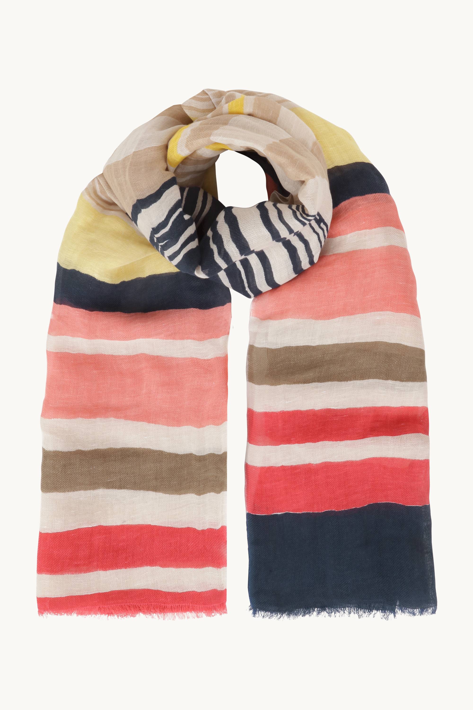 Stripete Skjerf - Red Organic Stripe