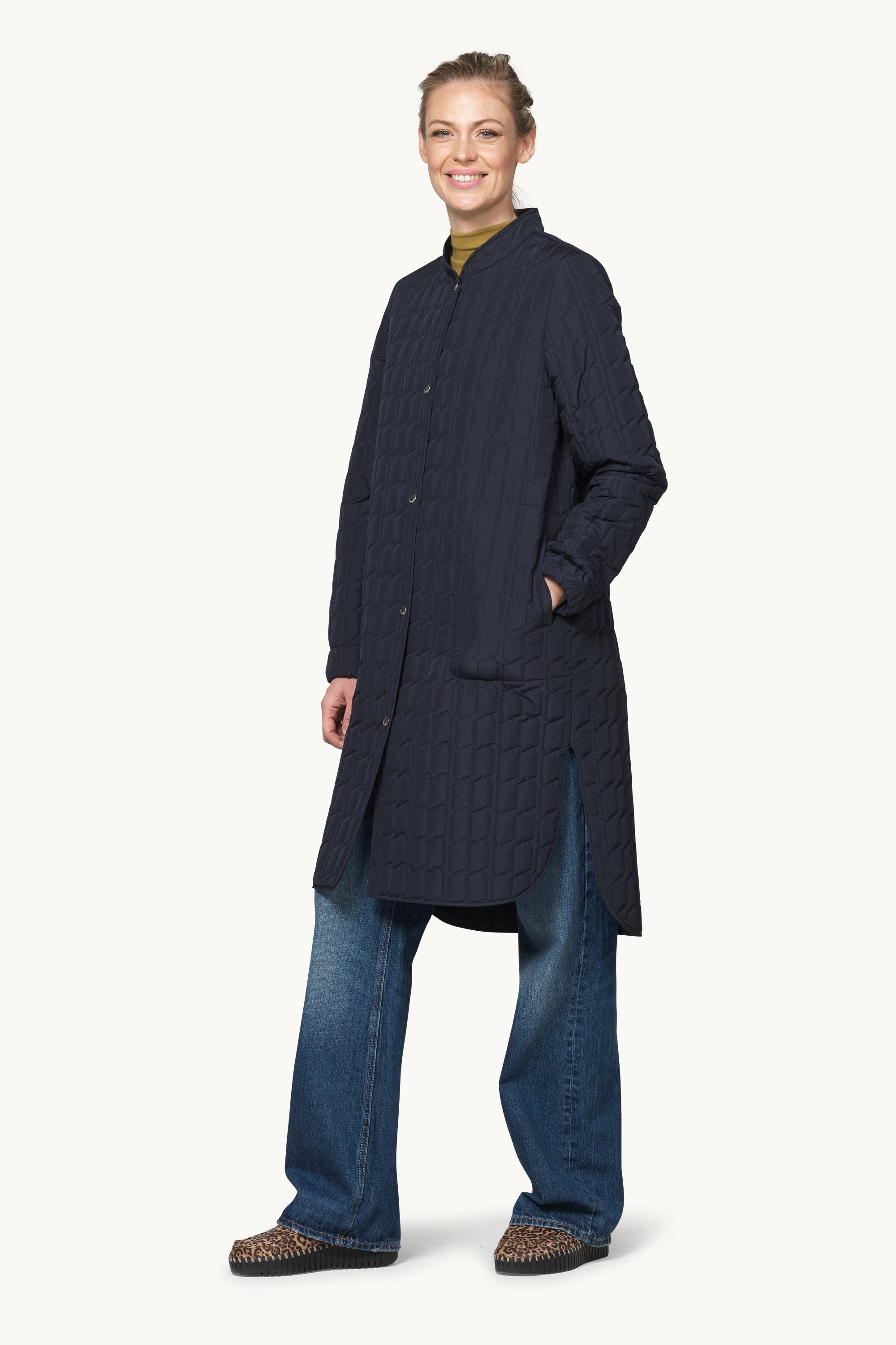 Quilt Coat - Dark Indigo