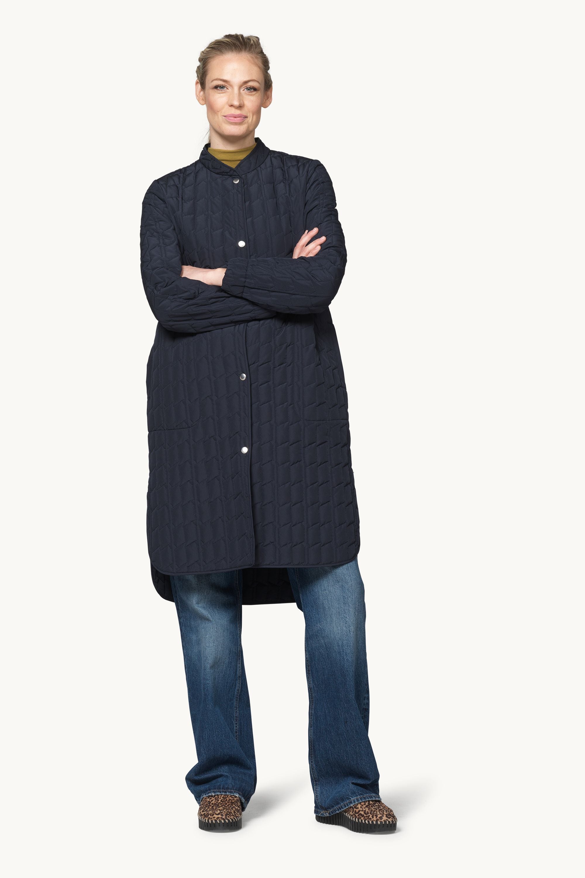 Quilt Coat - Dark Indigo