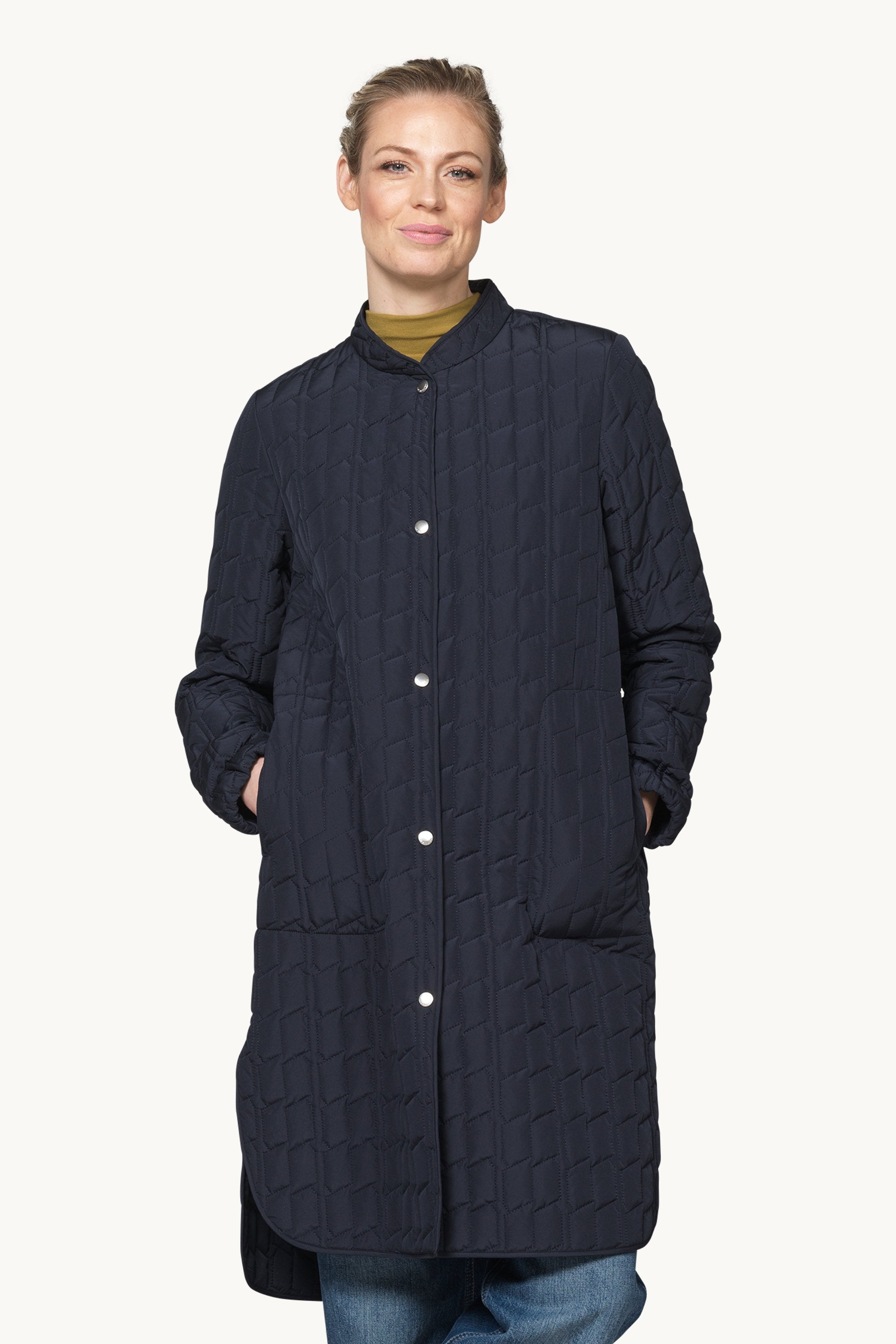 Quilt Coat - Dark Indigo