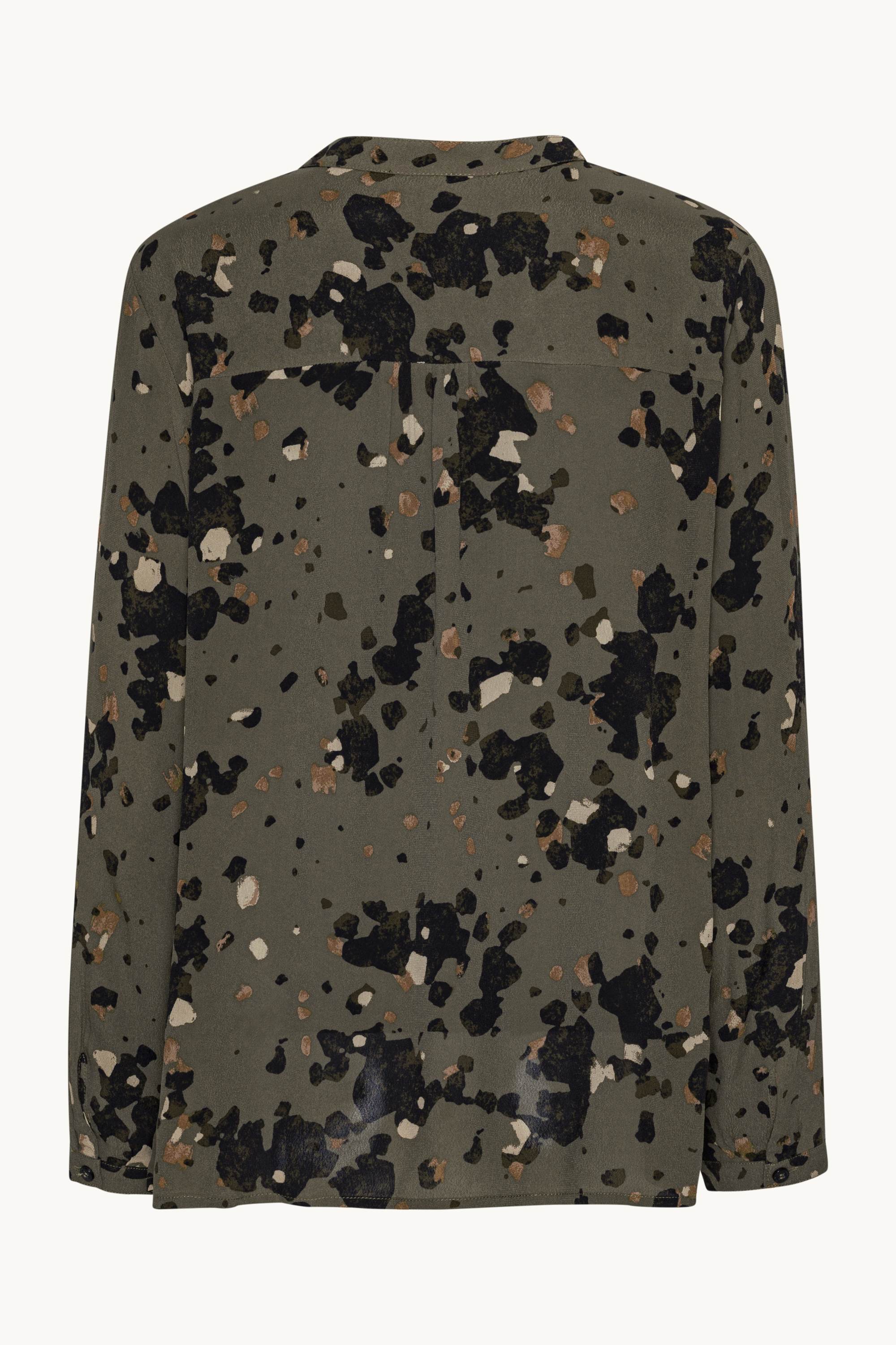 Skjorte med Halv Knappestolpe - Graphic Camo