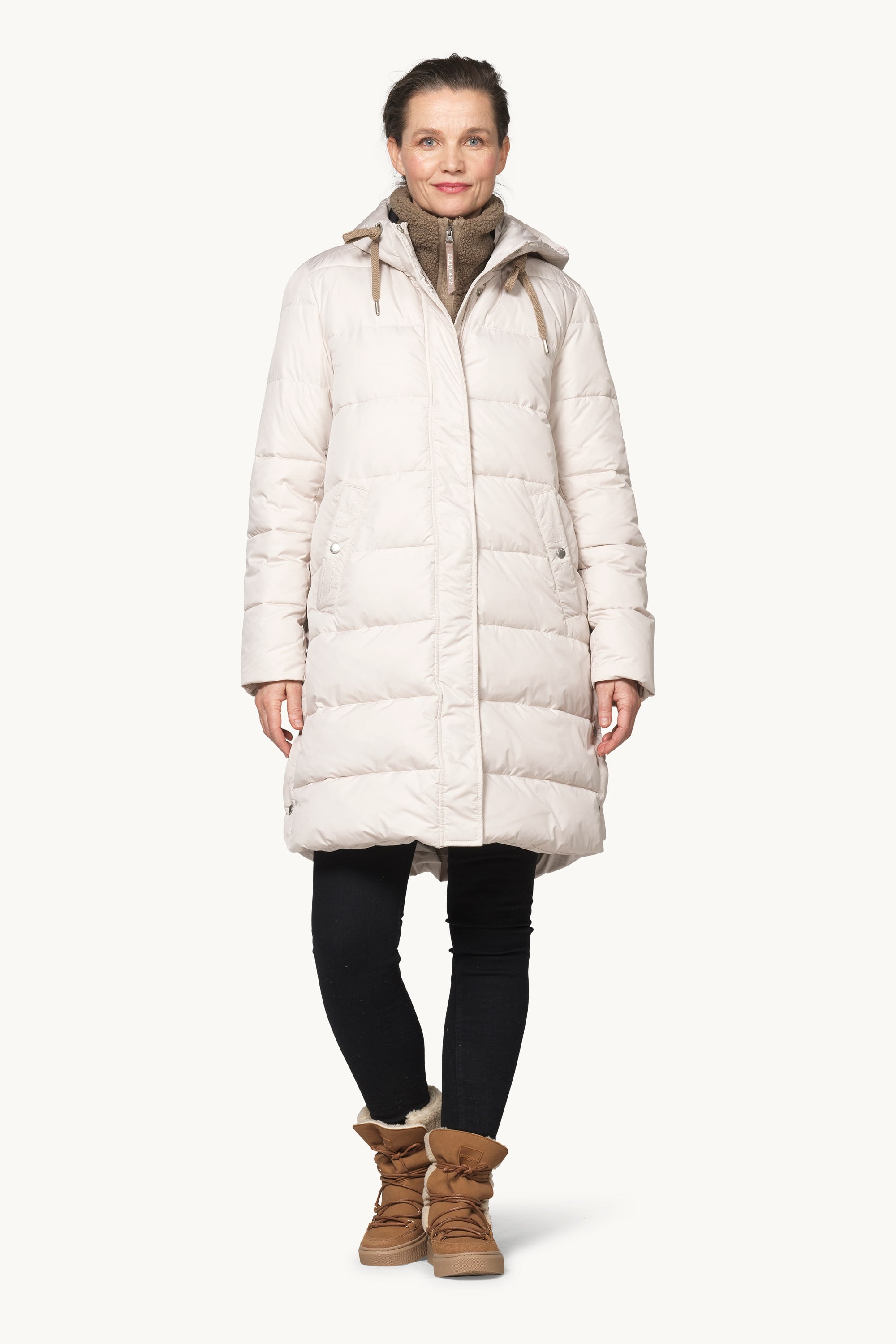 Padded Coat - Silver Grey