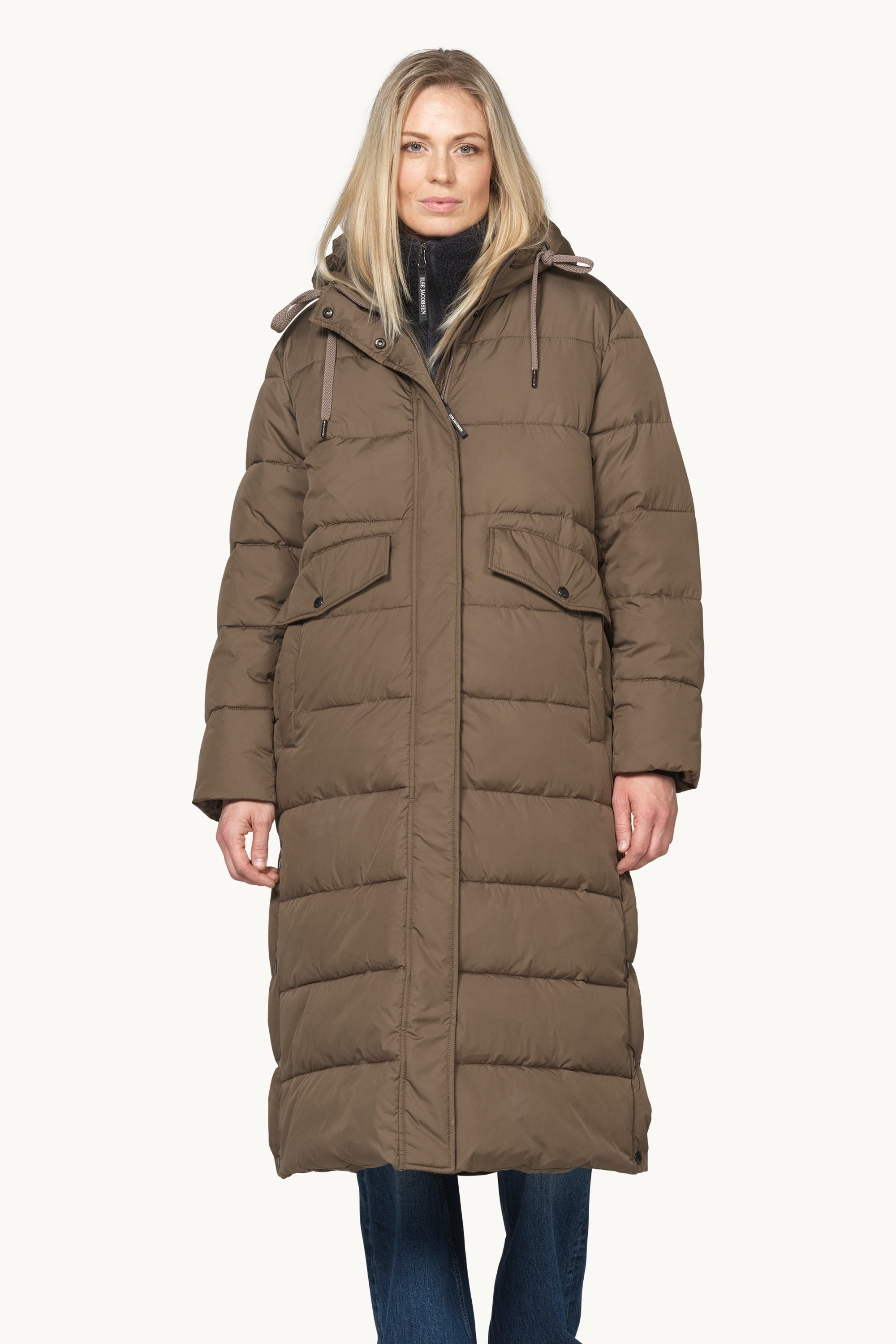 Padded Coat - Mud