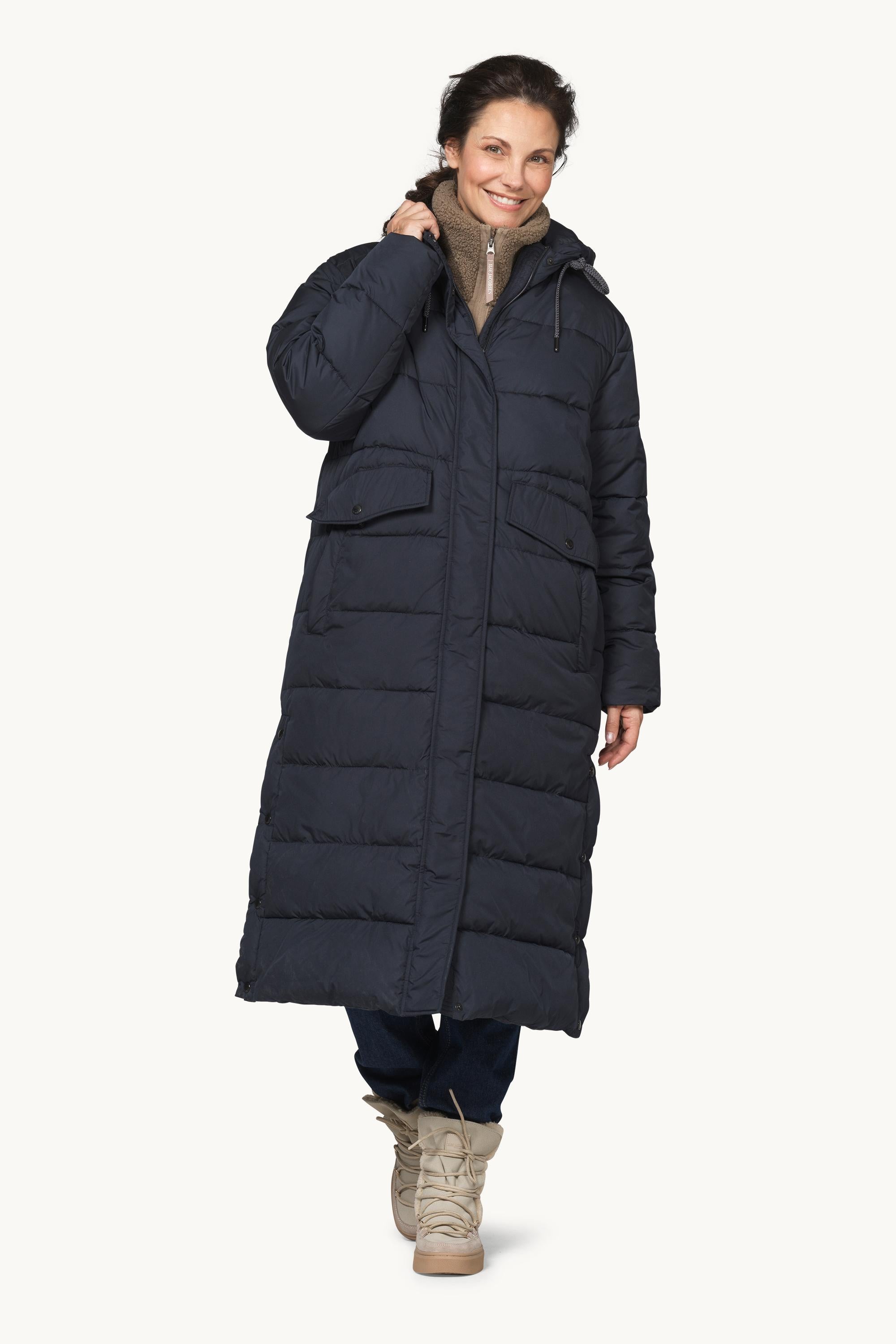 Padded Coat - Dark Indigo