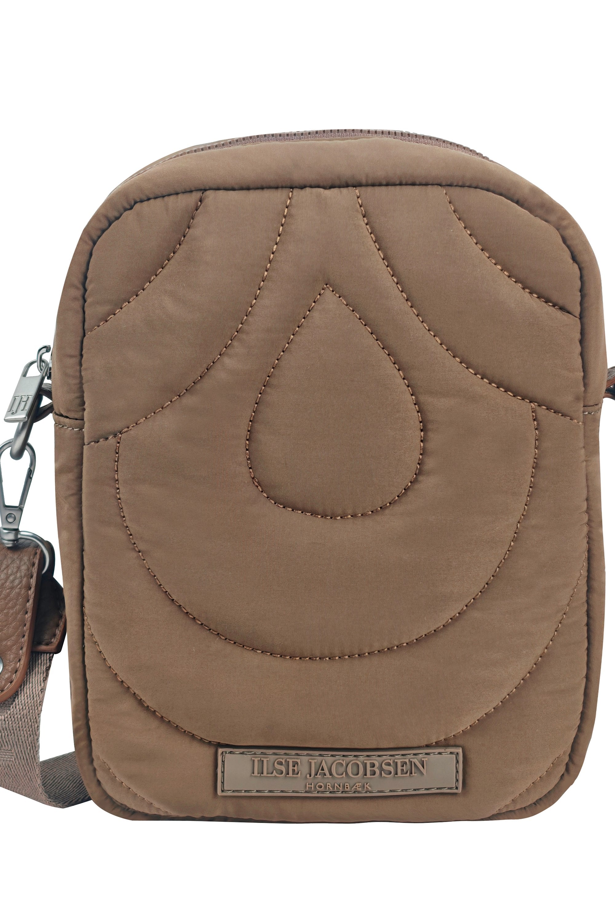 Small Quilted Crossbody Bag - Sepia Tint
