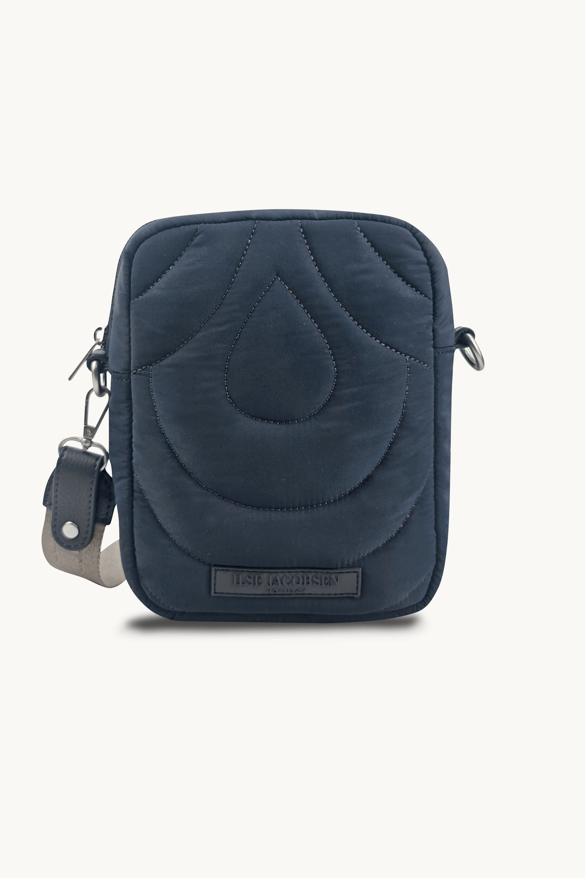 Liten Quiltet Crossbody-veske - Dark Indigo