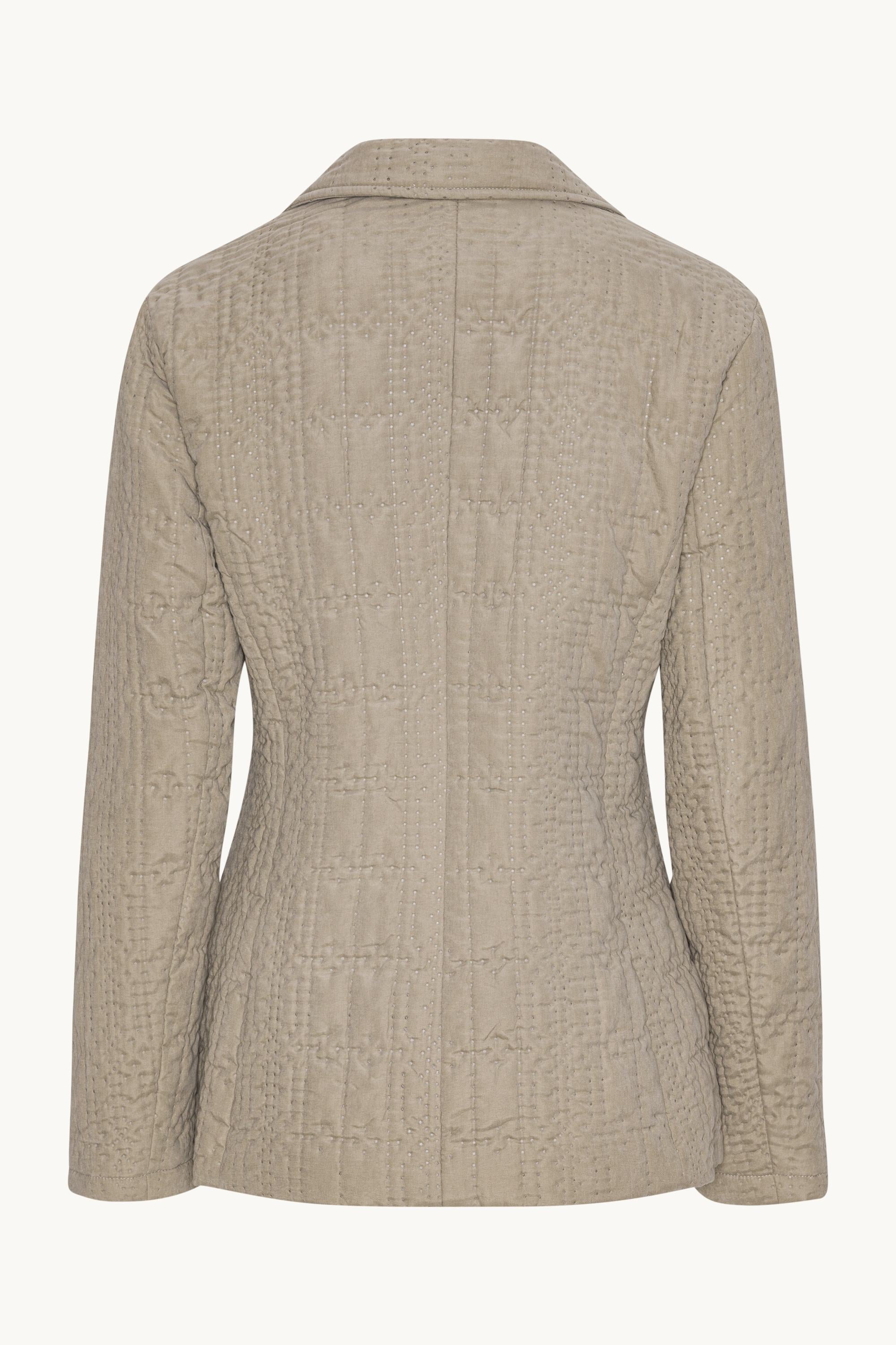 Quiltet Blazer - Greige