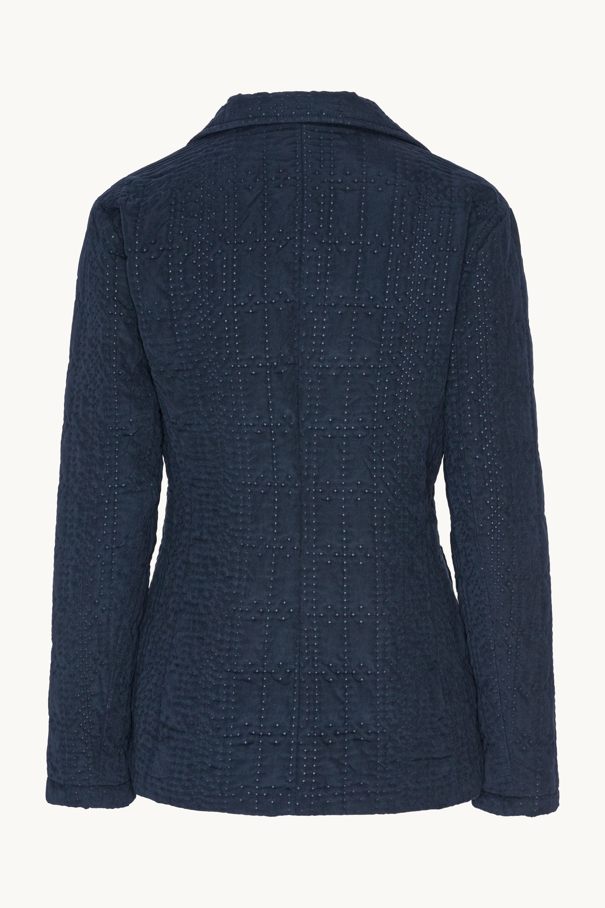 Quiltet Blazer - Dark Indigo