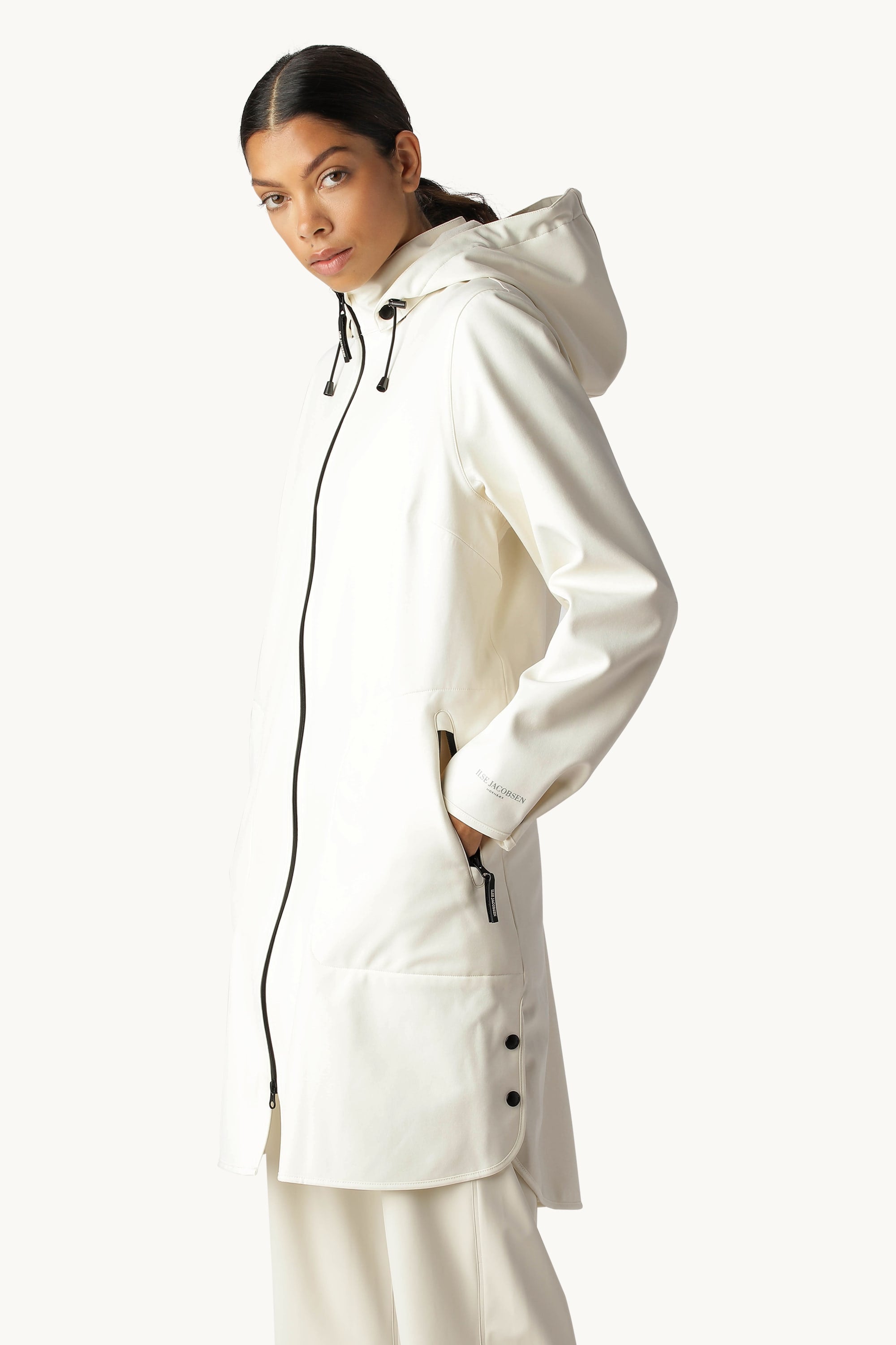 Softshell Regnjakke A-fasong - White Sugar