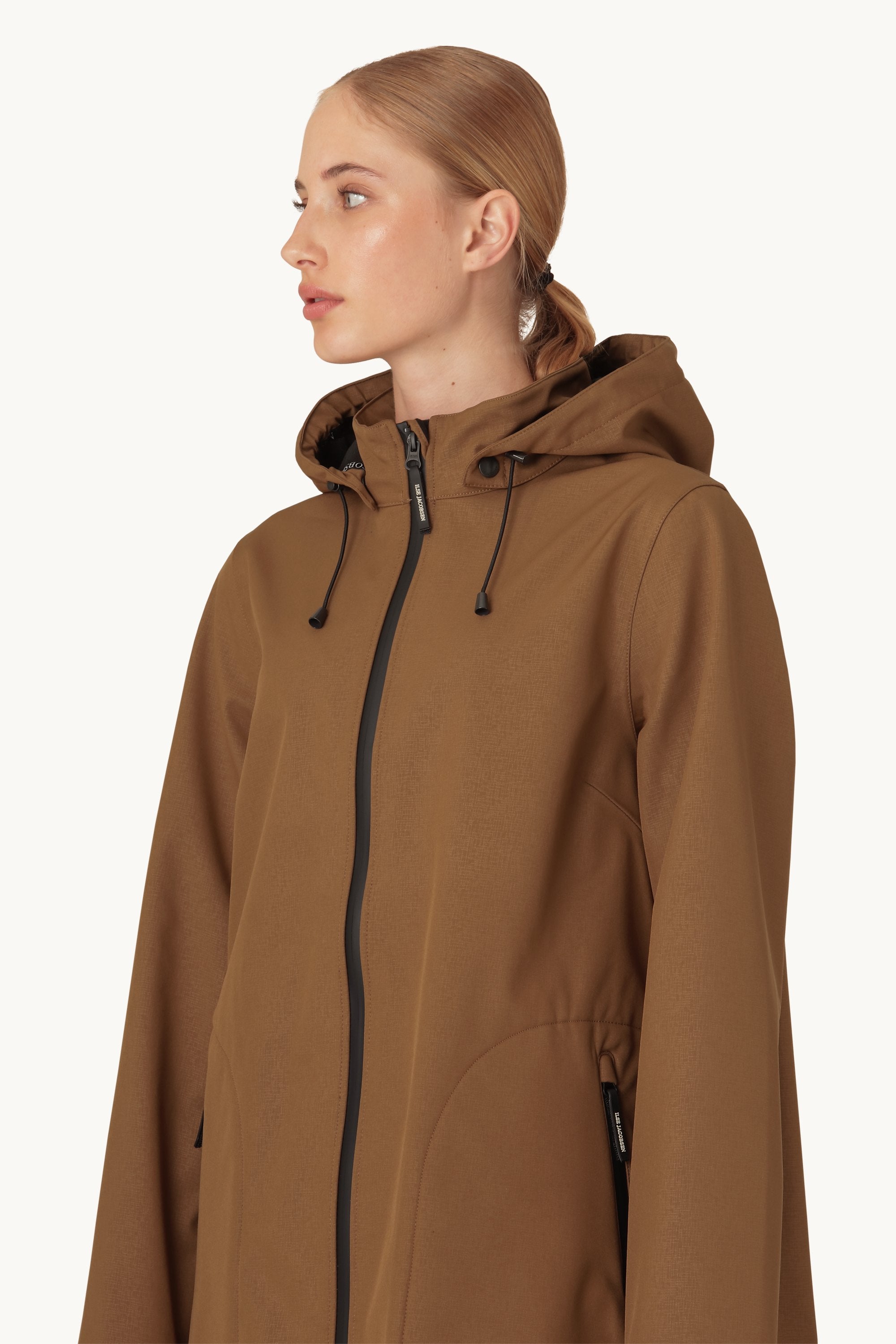 Softshell Regnjakke A-fasong - Walnut