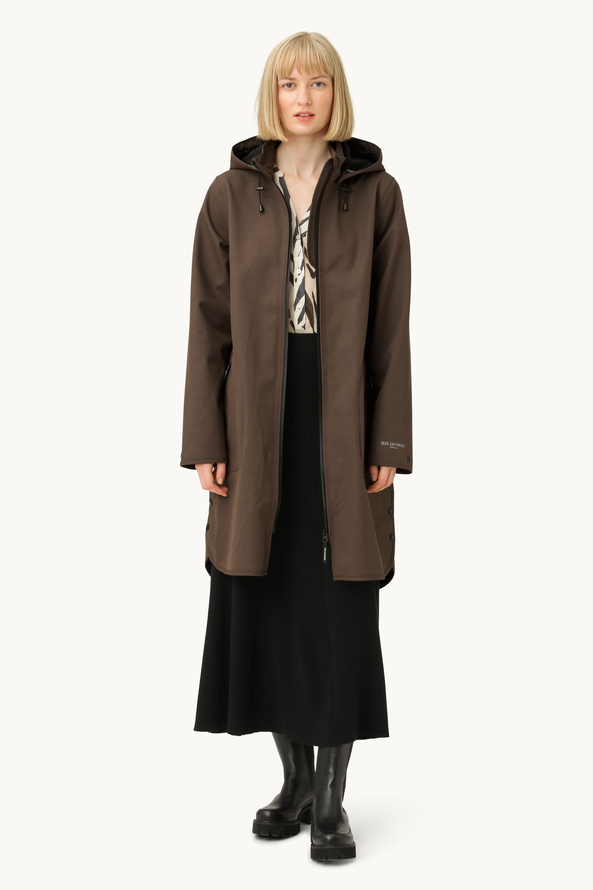 Softshell Regnjakke A-fasong - Chocolate Brown