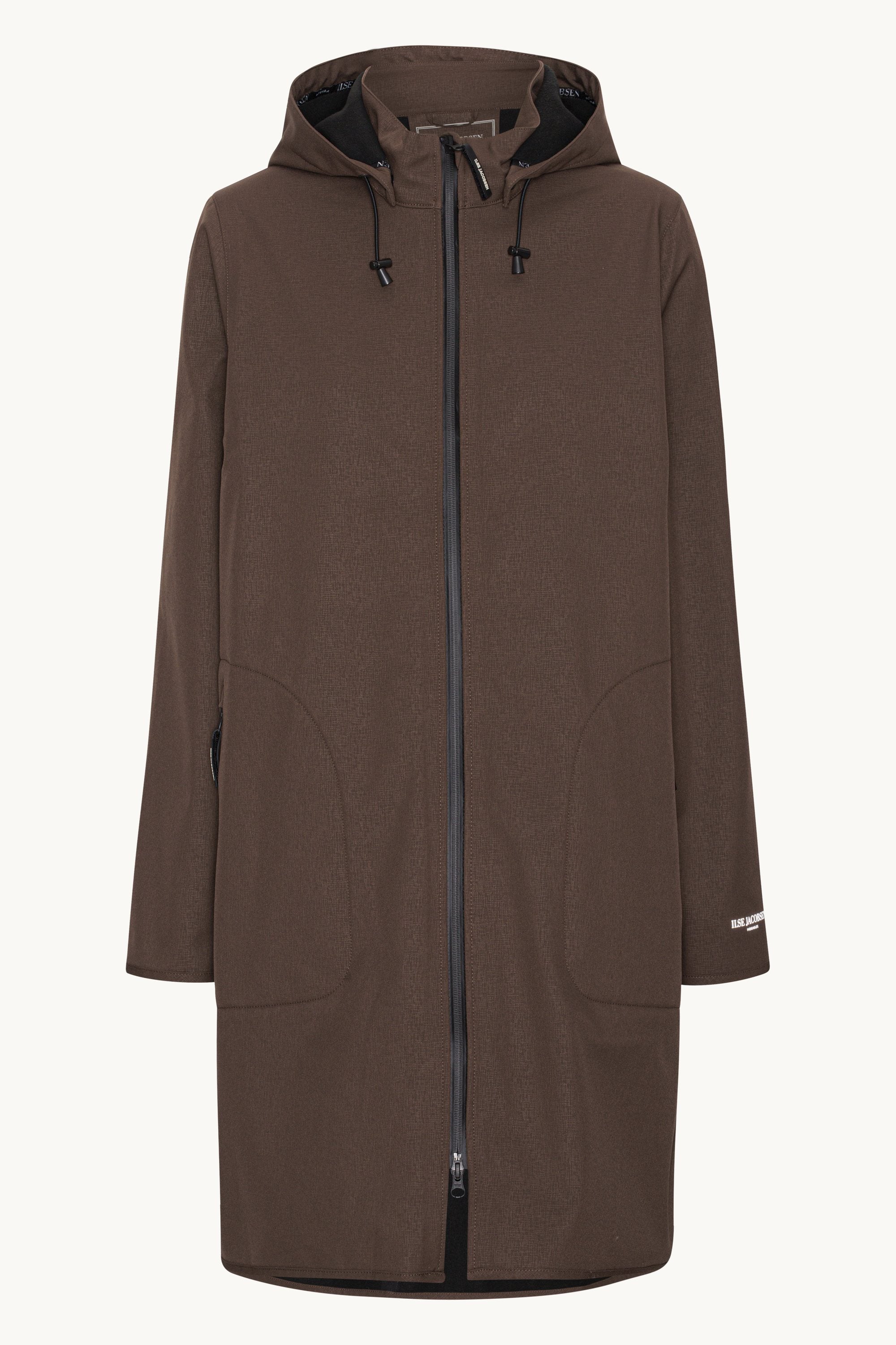 Softshell Regnjakke A-fasong - Chocolate Brown