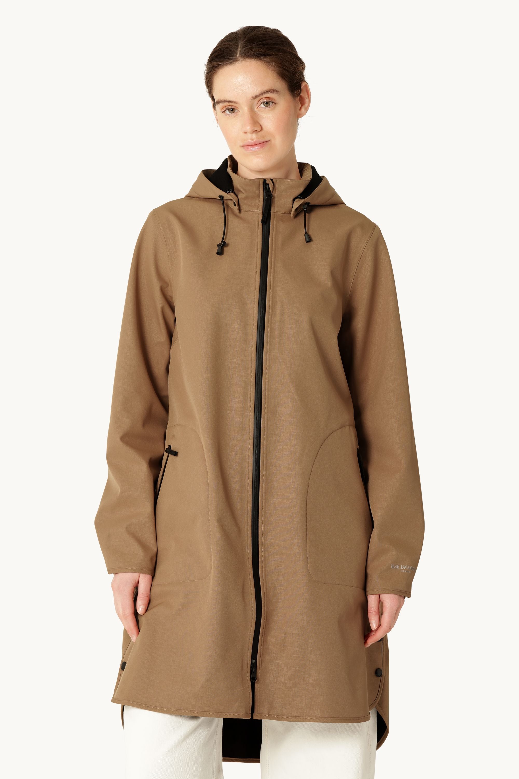 Softshell Regnjakke A-fasong - Mocca