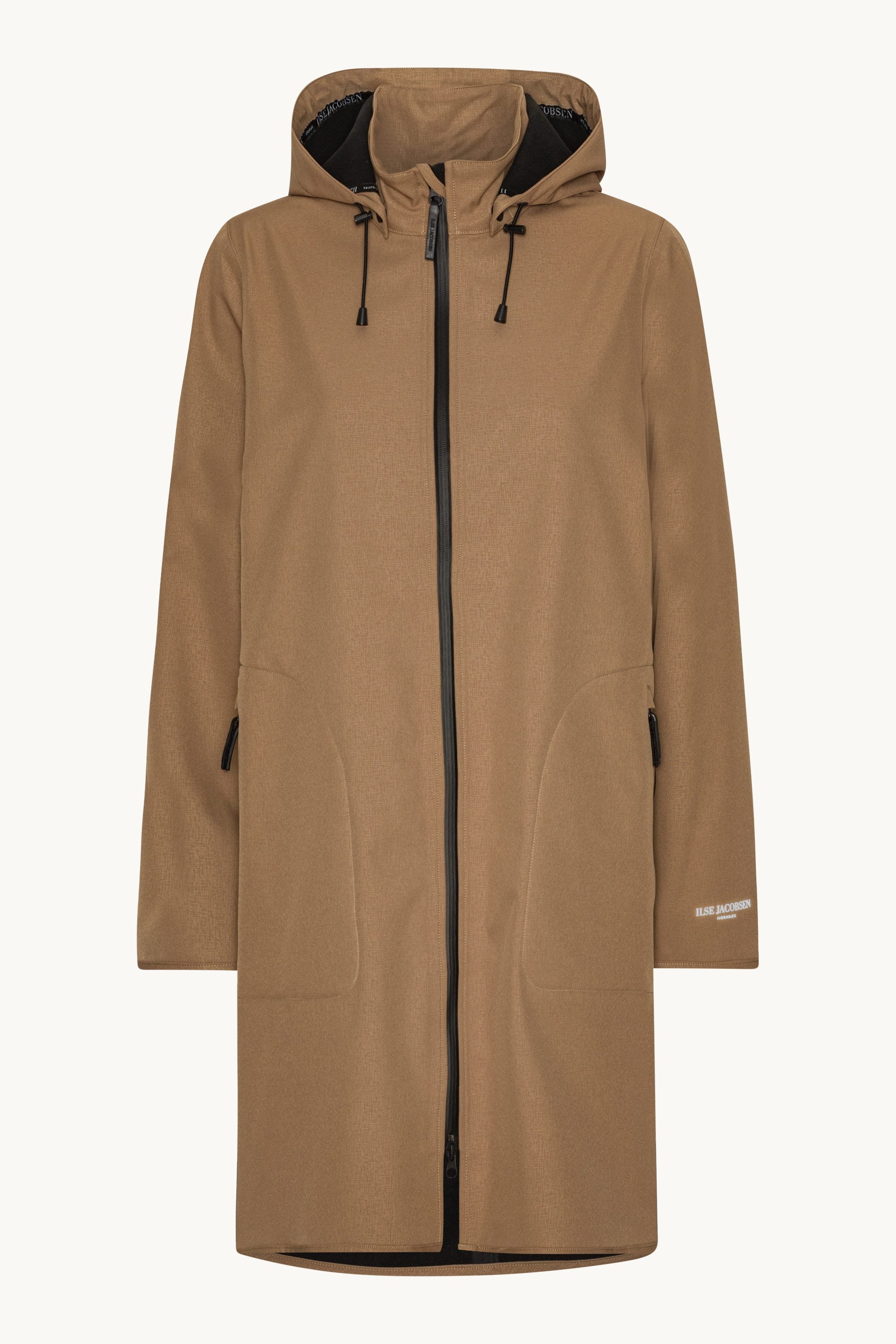 Softshell Regnjakke A-fasong - Mocca