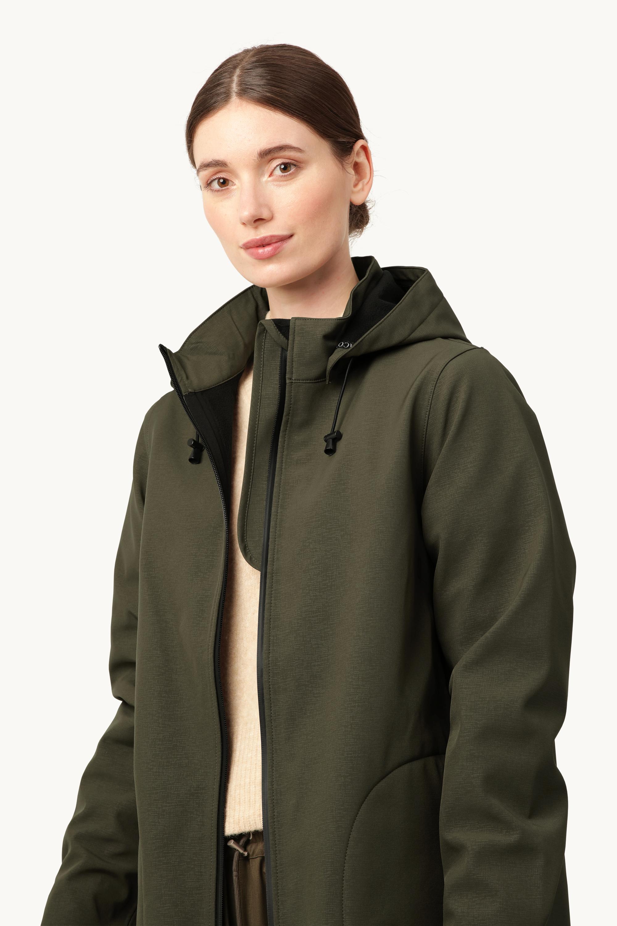 Softshell Regnjakke A-fasong - Army
