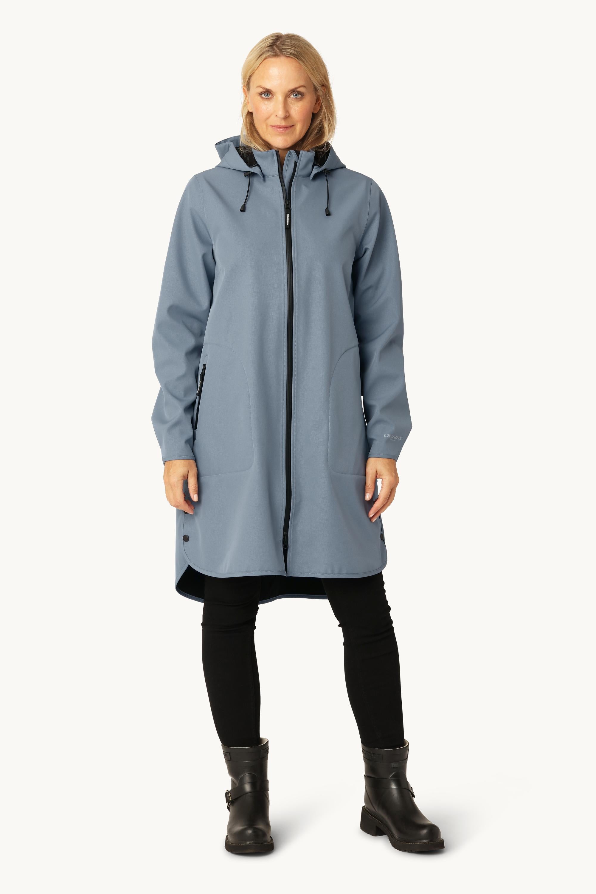 Softshell Regnjakke A-fasong - Grey Blue