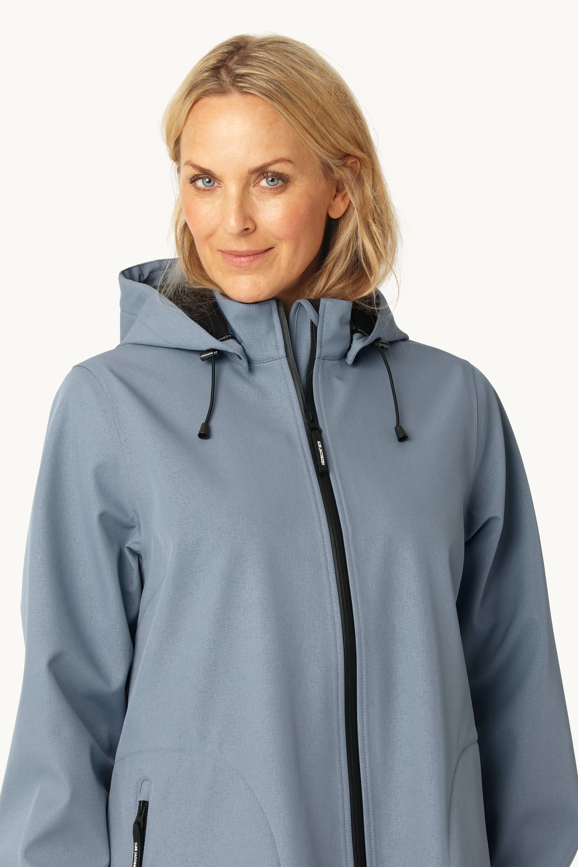Softshell Regnjakke A-fasong - Grey Blue
