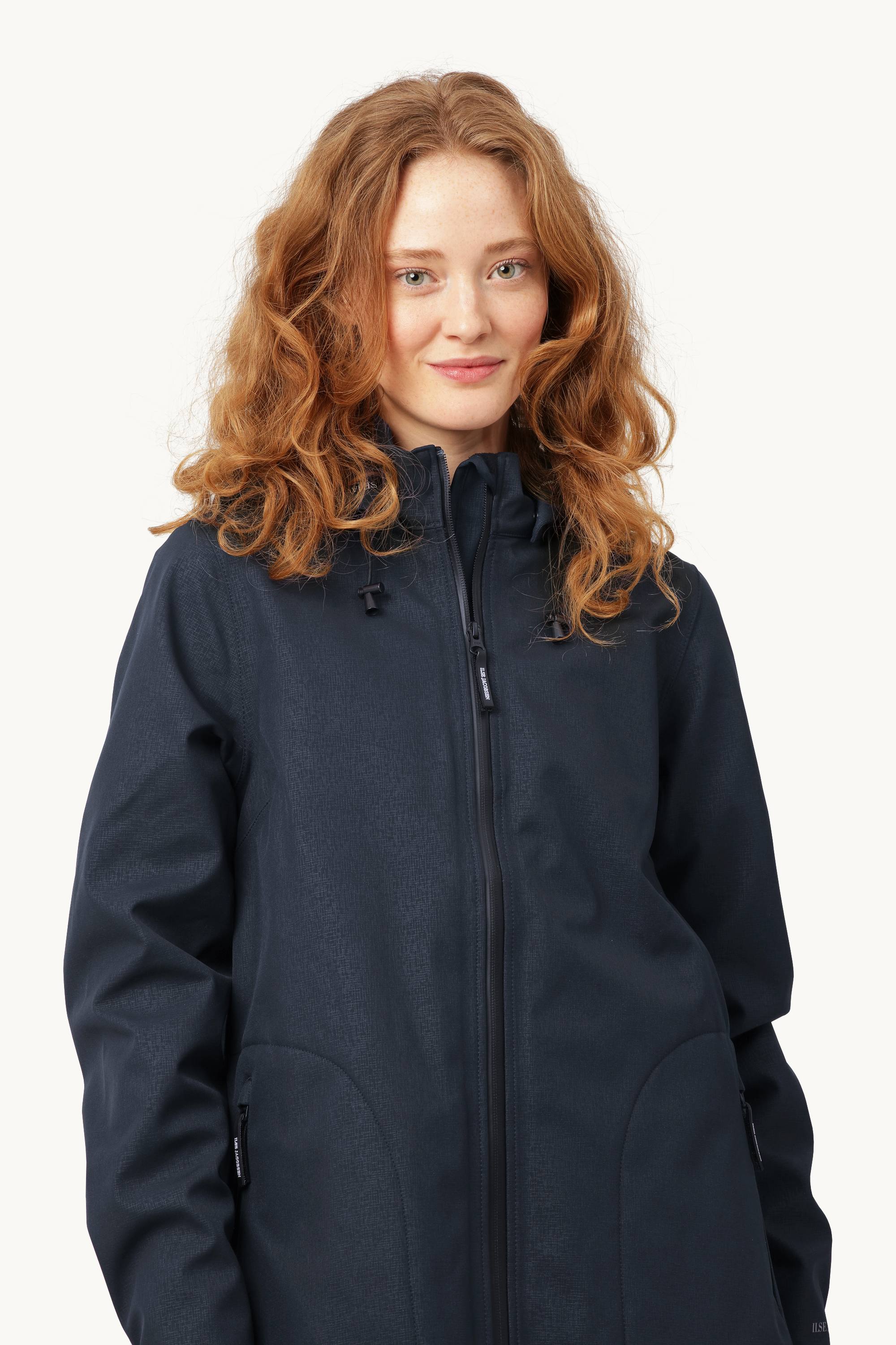 Softshell Regnjakke A-fasong - Dark Indigo