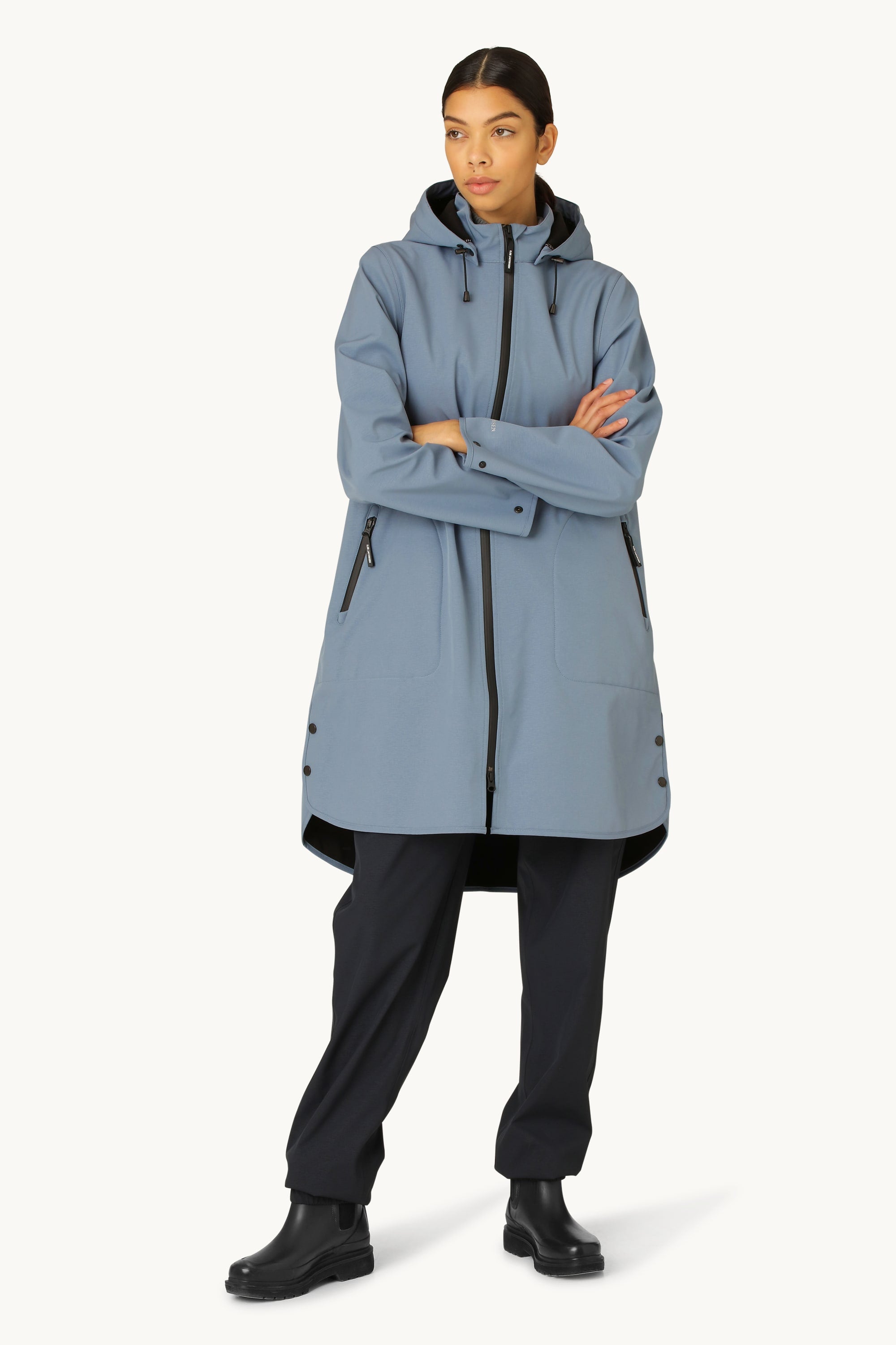 Softshell Regnjakke A-fasong - Winter Ocean