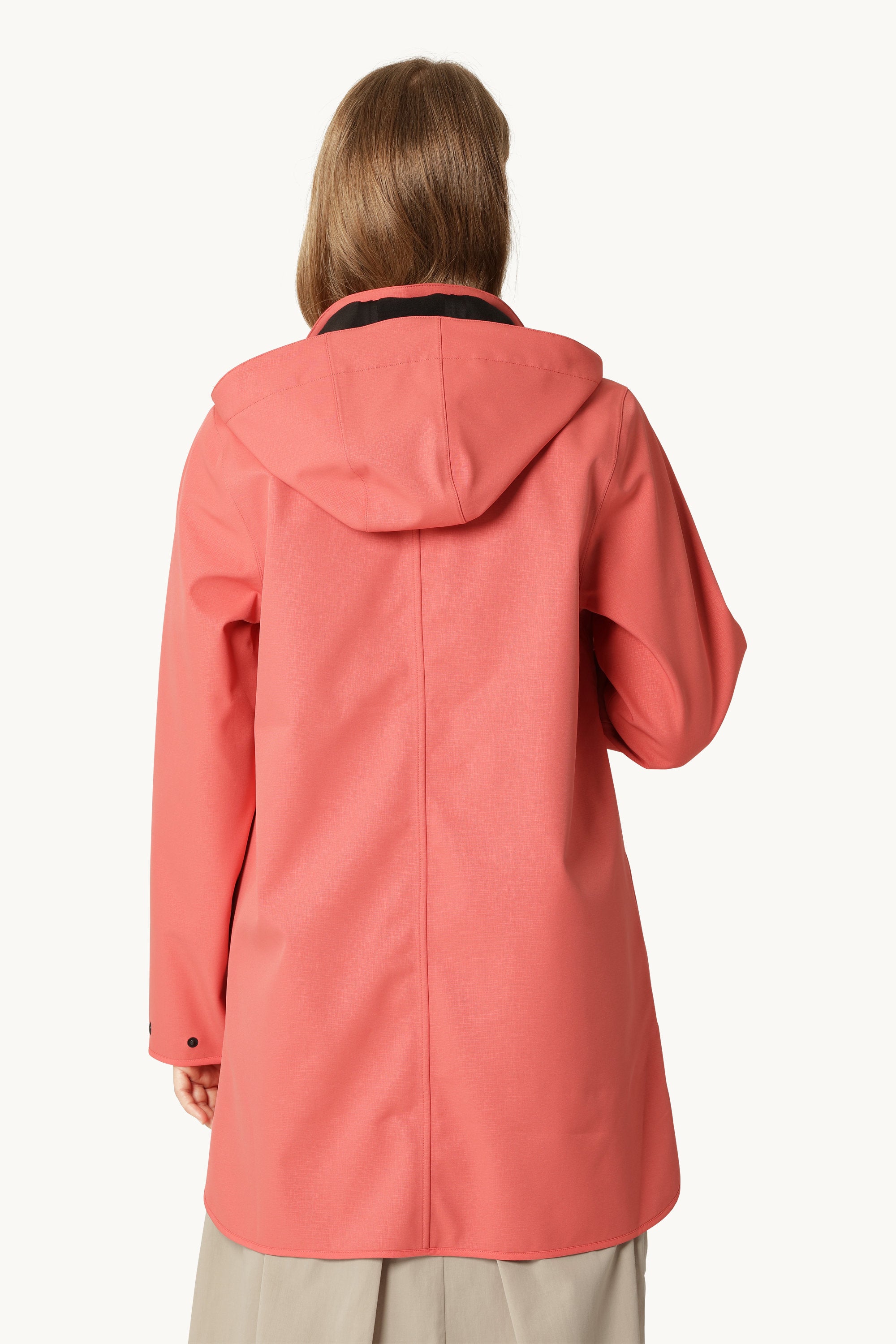 Softshell Regnjakke A-fasong - Spiced Coral